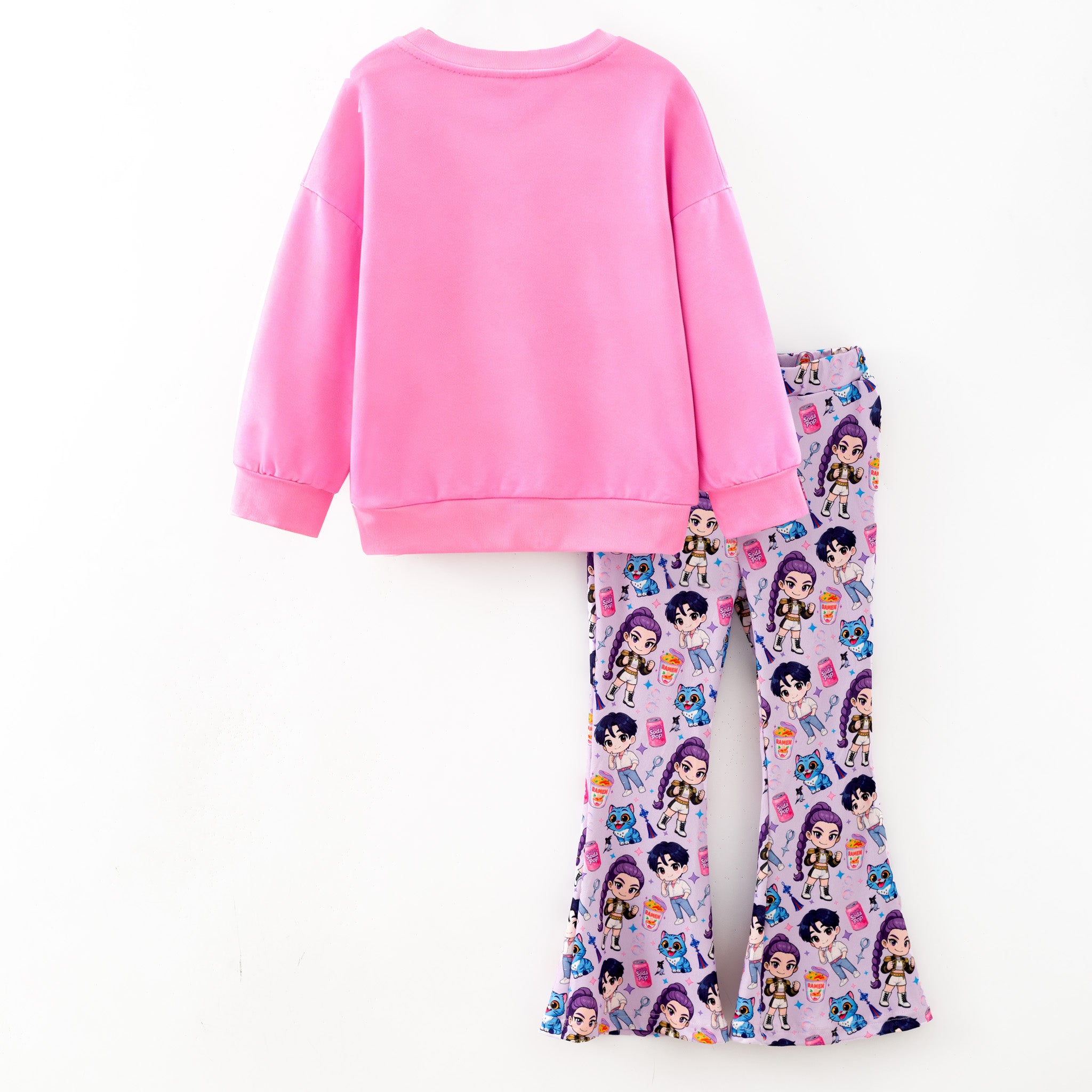 (Pre Order,Prepack Zone)Girls Movie Character Print Outfit Set(Mix Size)