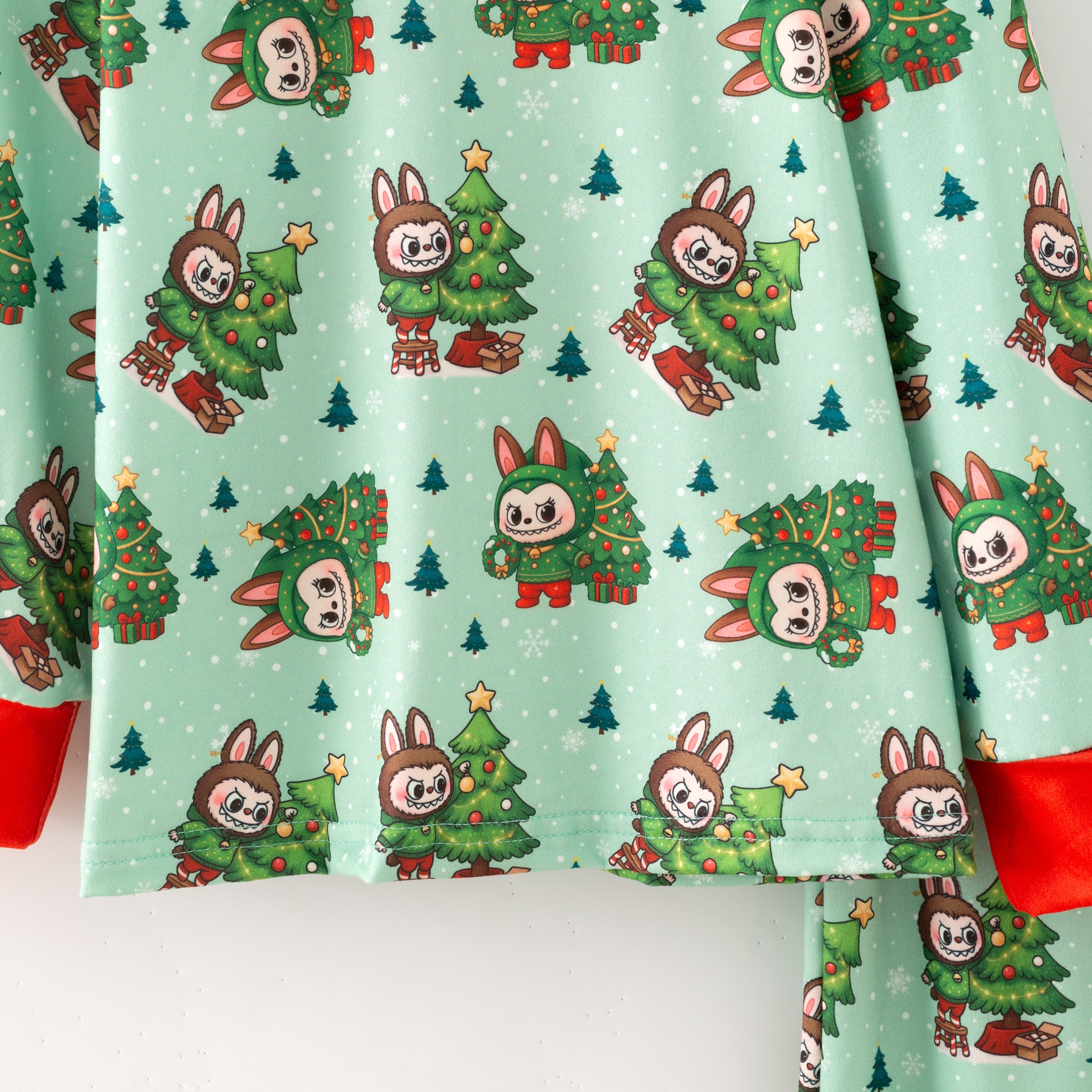(Pre Order,Prepack Zone)Girls Christmas LBB Print Pajamas&Dress(Mix Size)