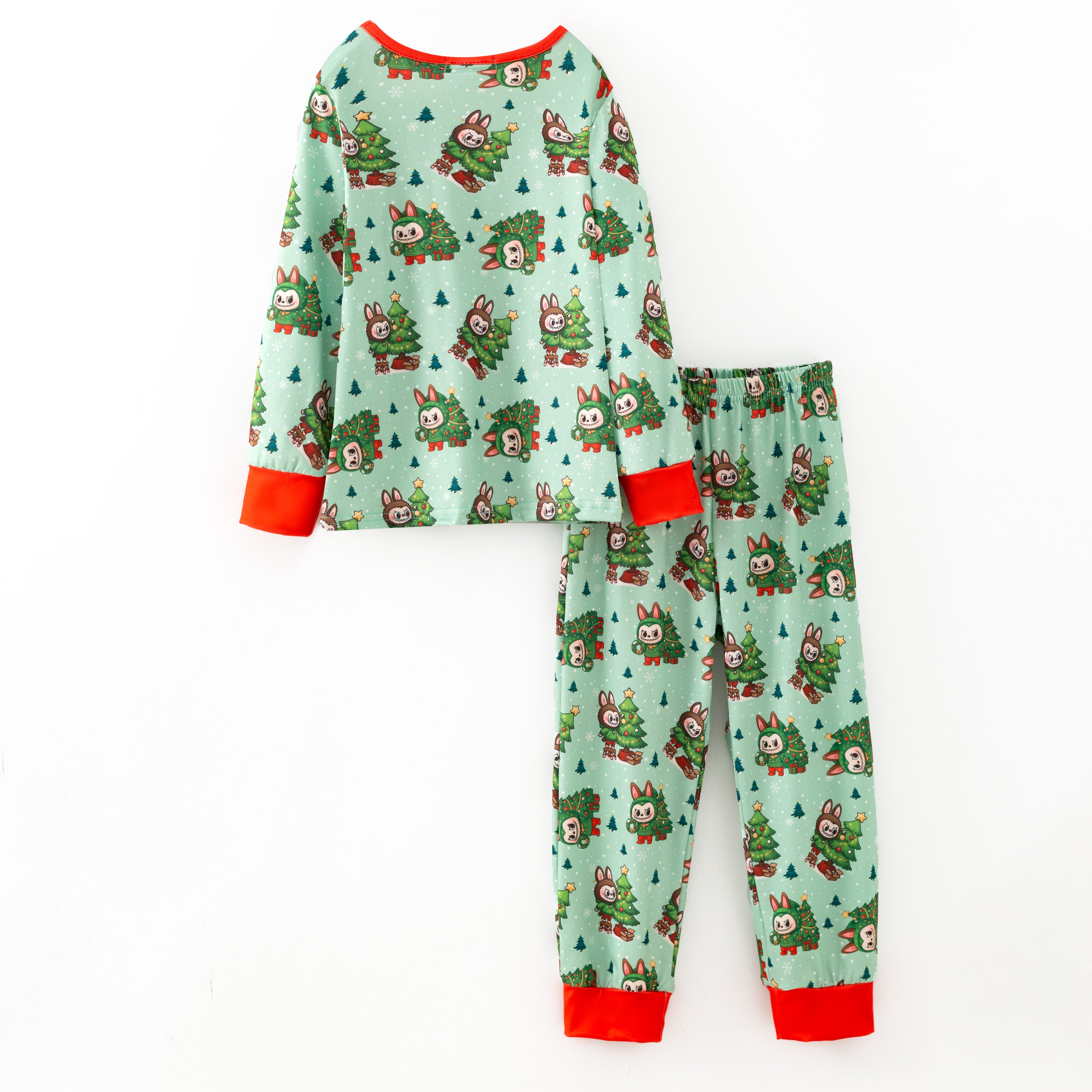 (Pre Order,Prepack Zone)Girls Christmas LBB Print Pajamas&Dress(Mix Size)