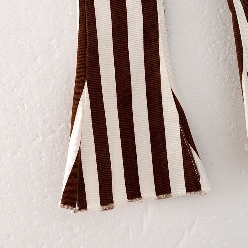 (In Stock E6-5-3)Girls Fall Print Denim Set