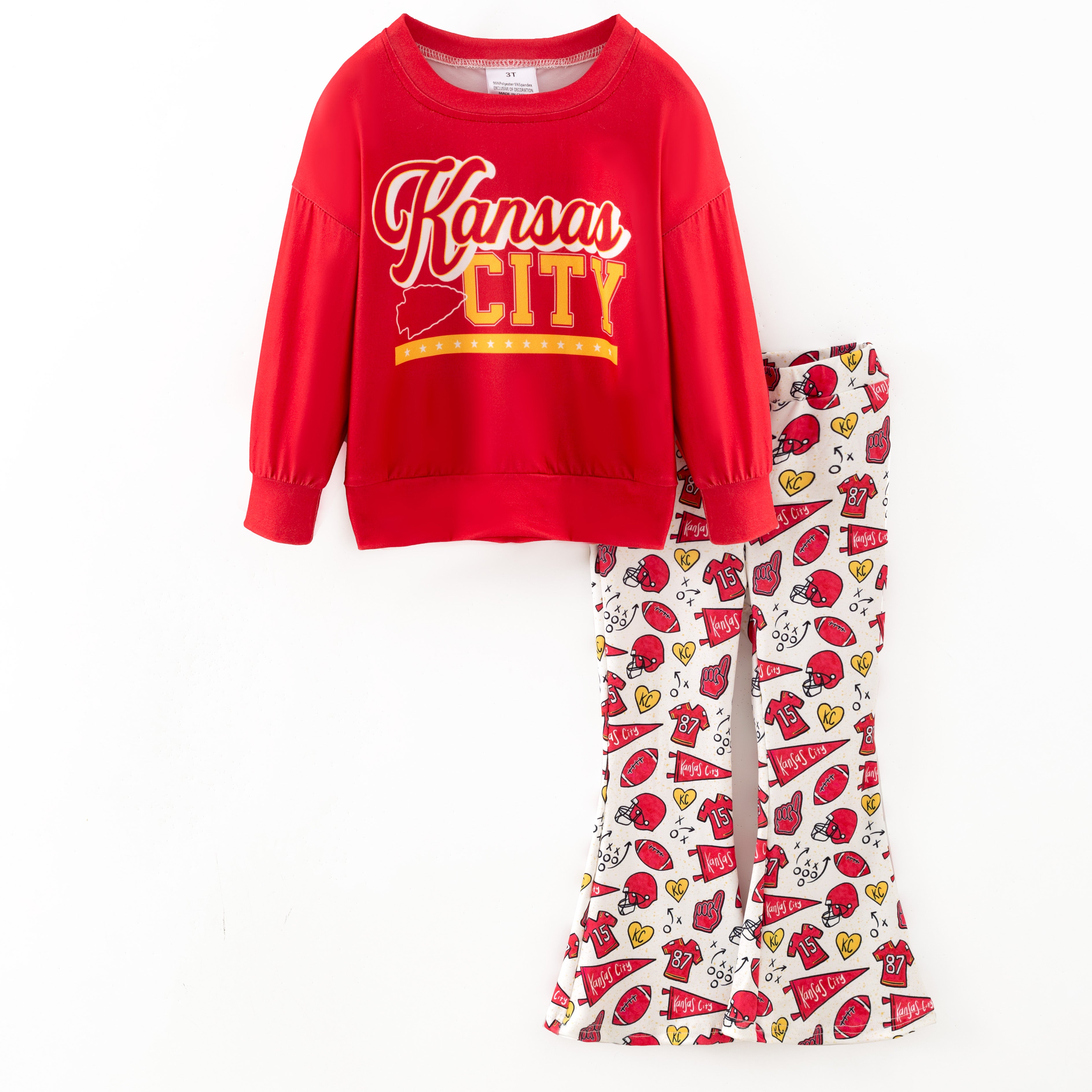 (Pre Order,Prepack Zone)Family Football Print Set&Romper(Mix Size)