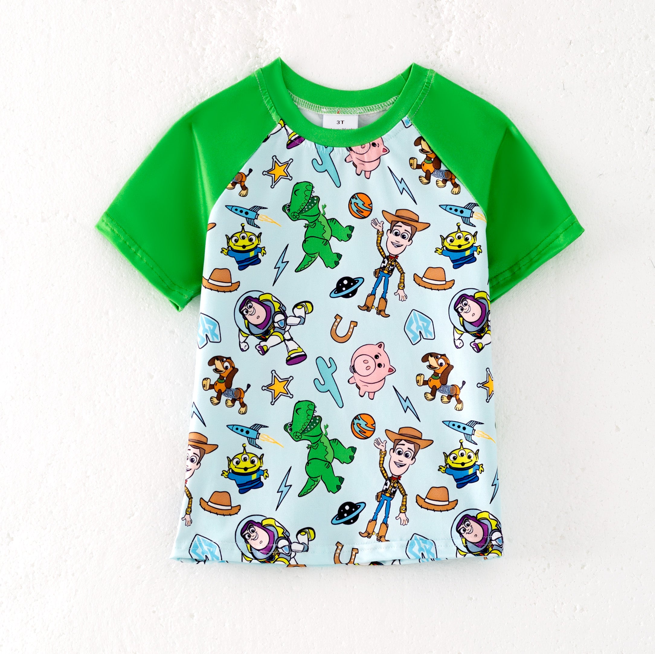 (Pre Order)Boys Summer Toy Story Print Short Sleeves Top
