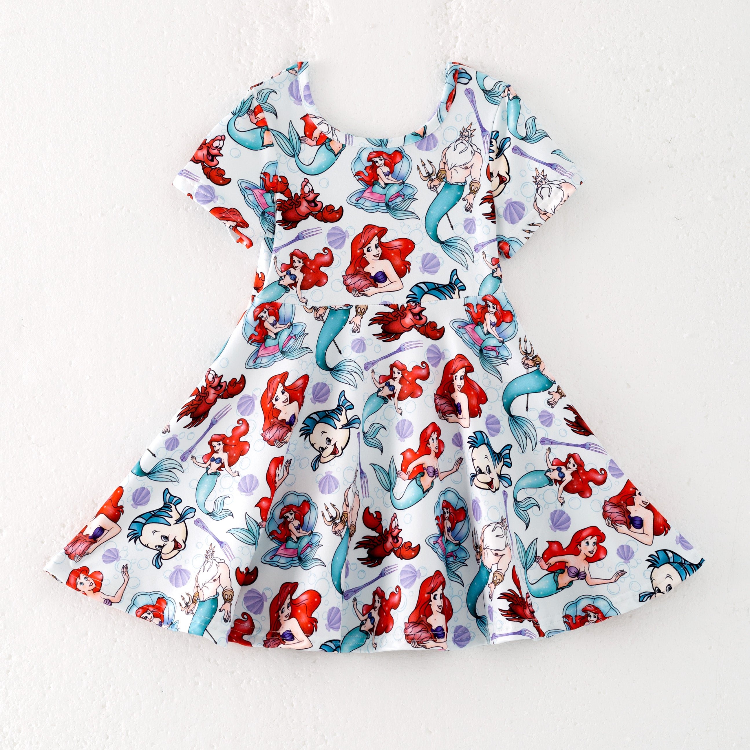 (Pre Order)Girls Cute Cartoon Print Twirl Dress