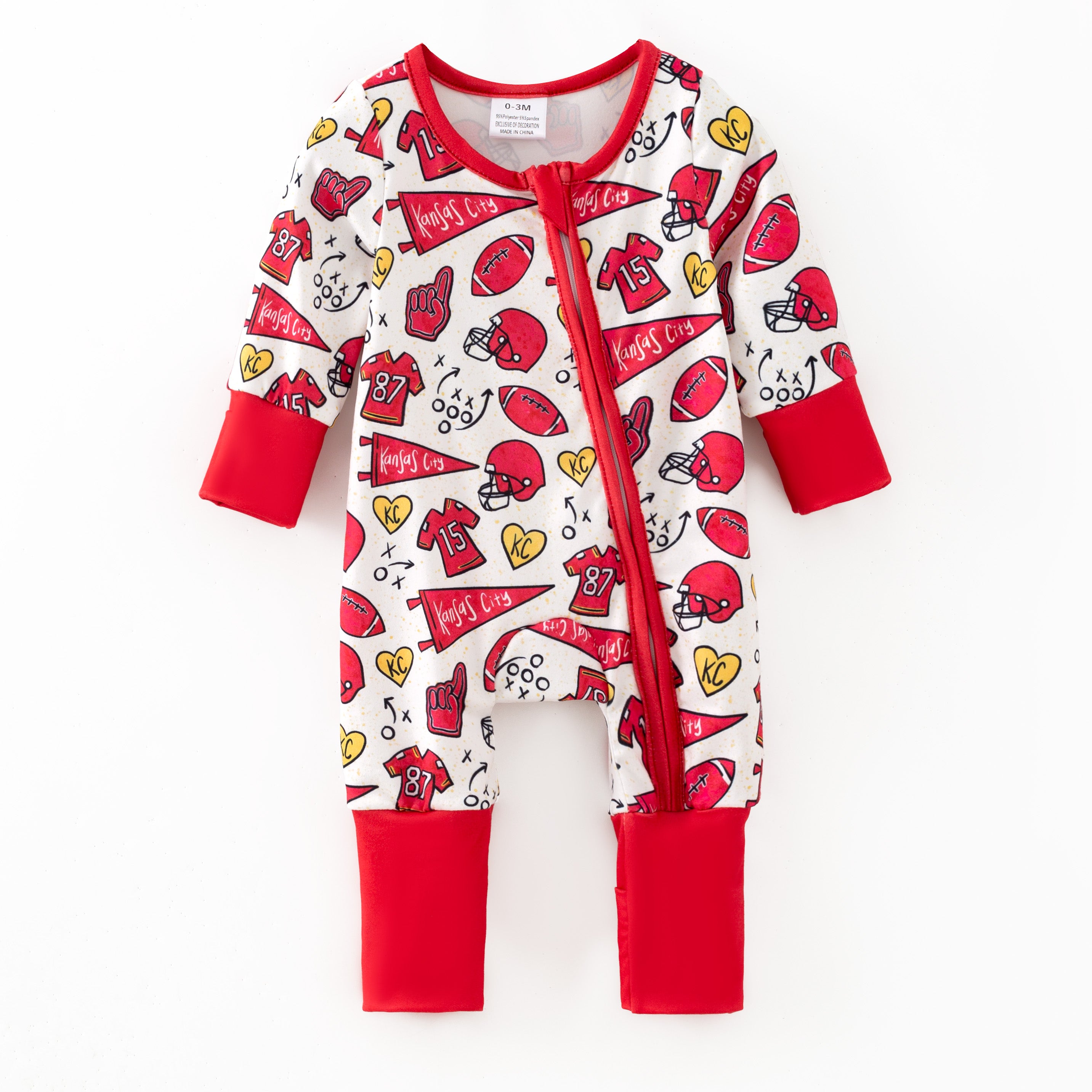 (Pre Order,Prepack Zone)Family Football Print Set&Romper(Mix Size)