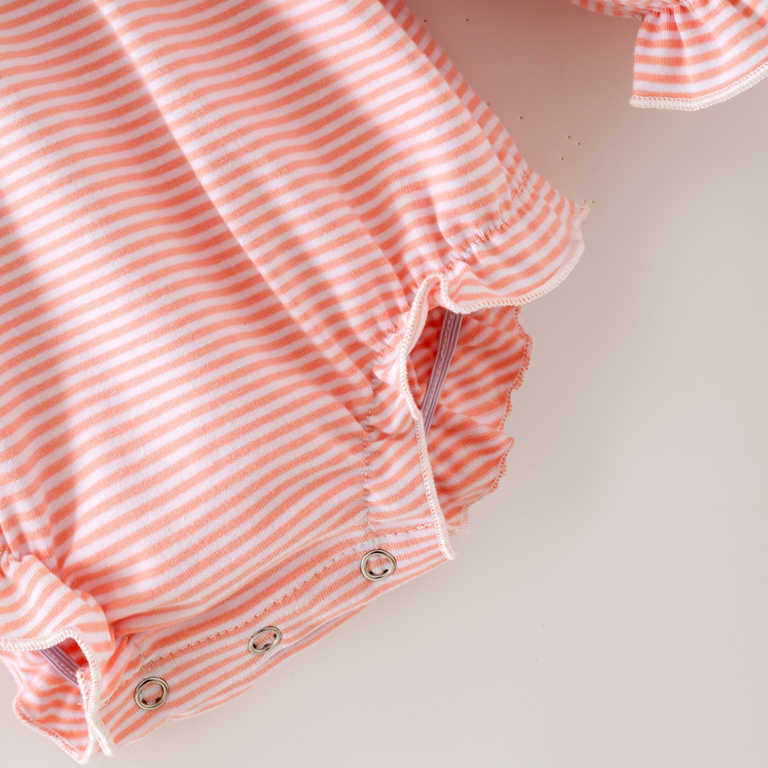 (In Stock)Toddler Girls St. Patrick's Day Shamrock Embroidery Cotton Romper