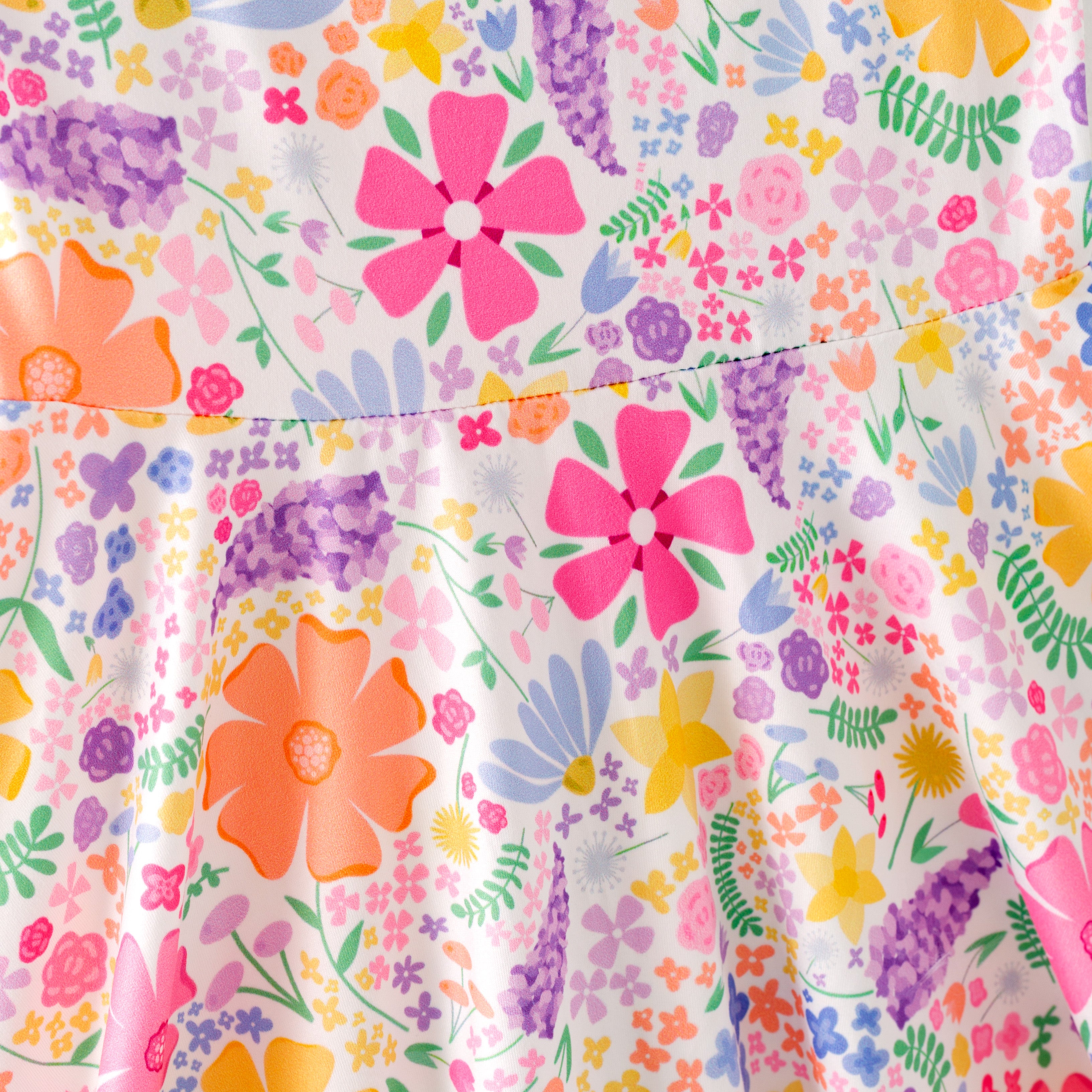 (Pre Order)Girls Spring and Summer Fruit&Floral Print Slip Dress