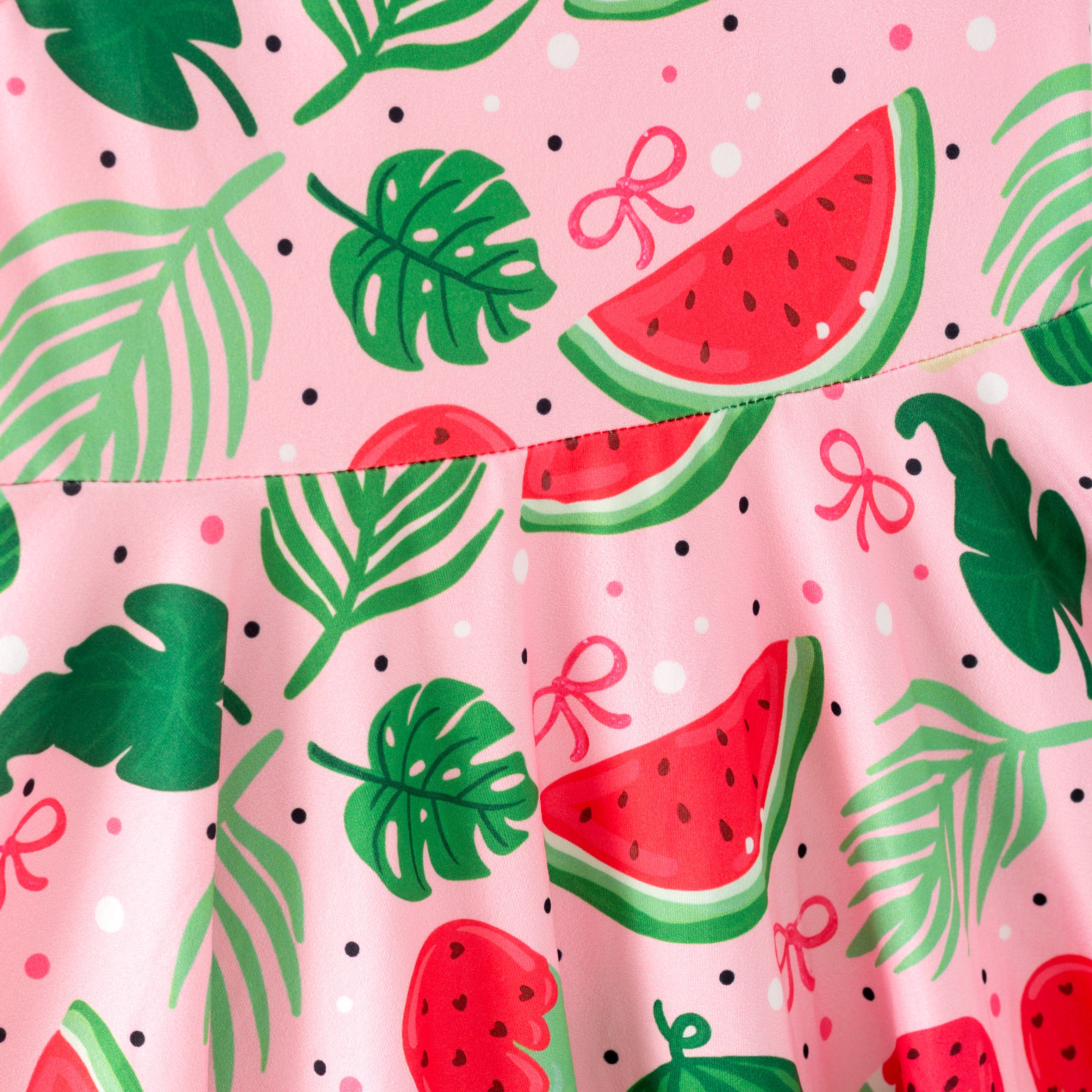 (Pre Order)Girls Spring and Summer Fruit&Floral Print Slip Dress