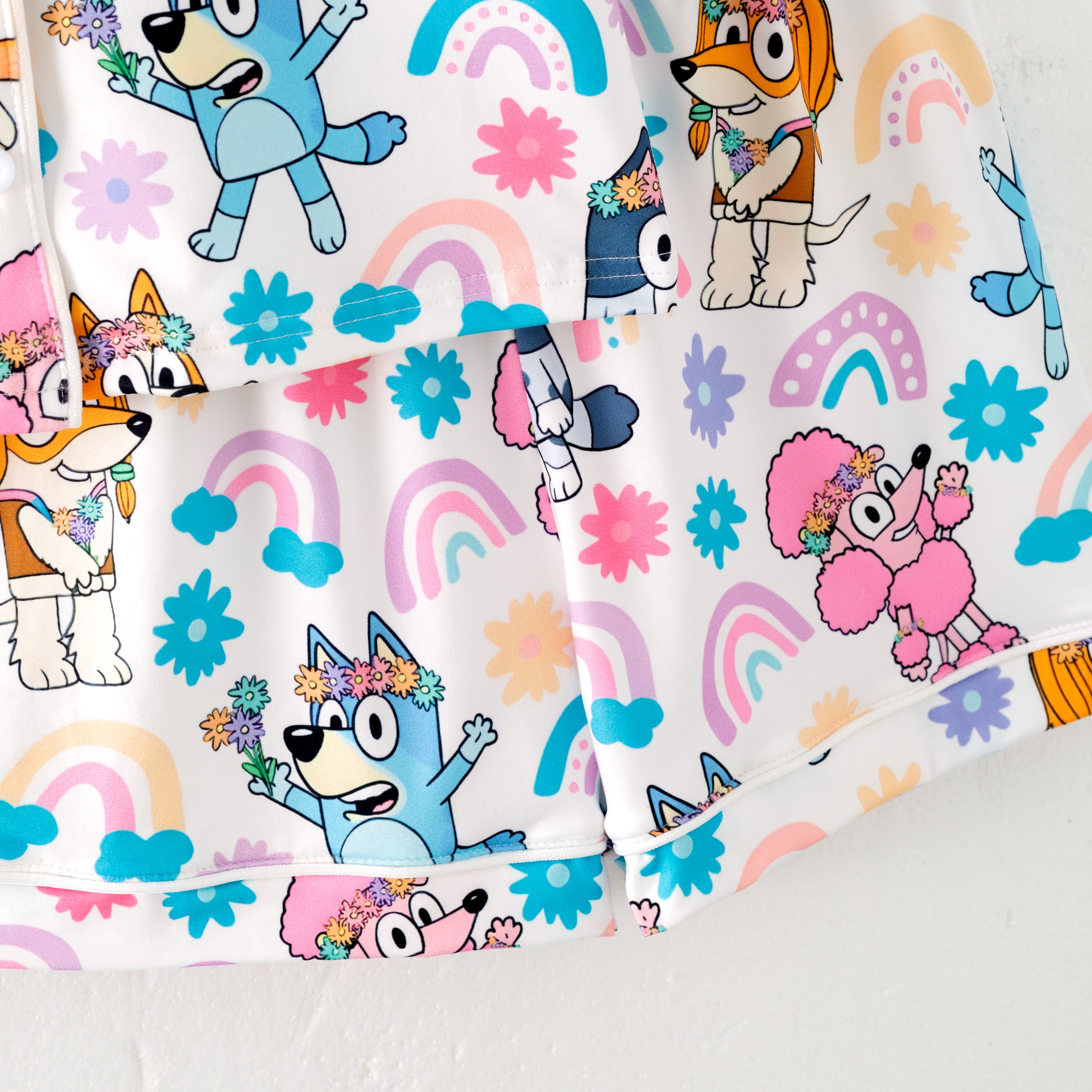 (Pre Order)Girls Spring and Summer Cartoon Print Pajamas