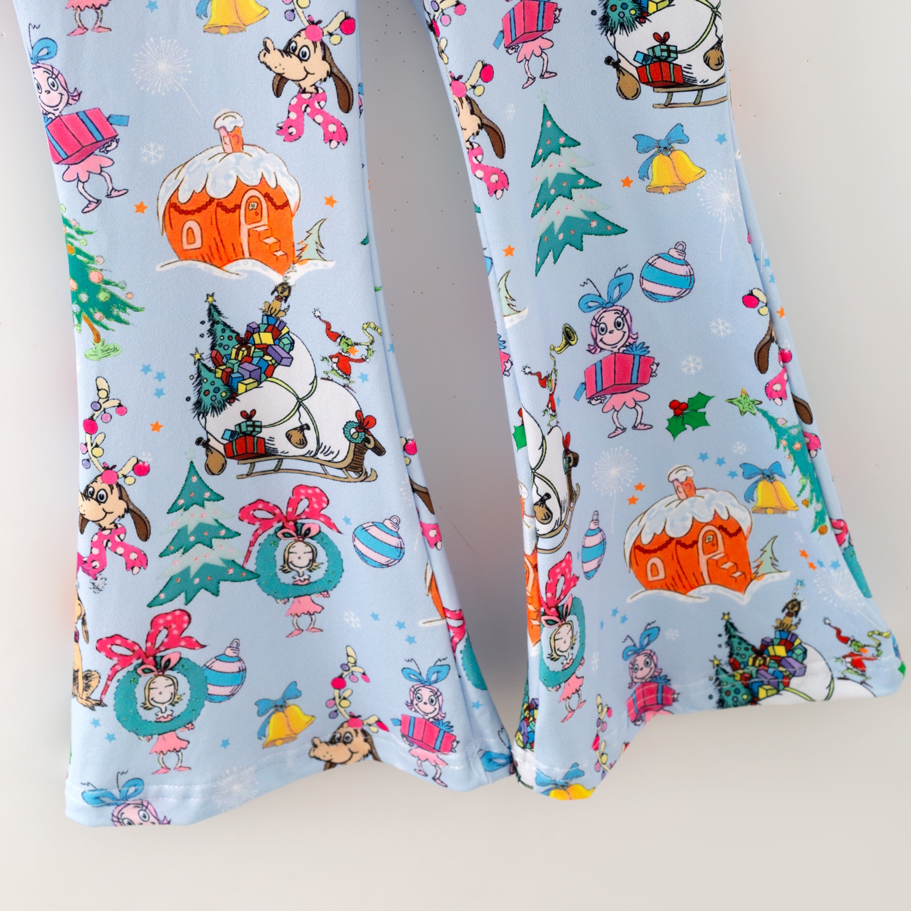 (Pre Order,Prepack Zone)Girls Christmas Cartoon Print Pajamas(Mix Size)