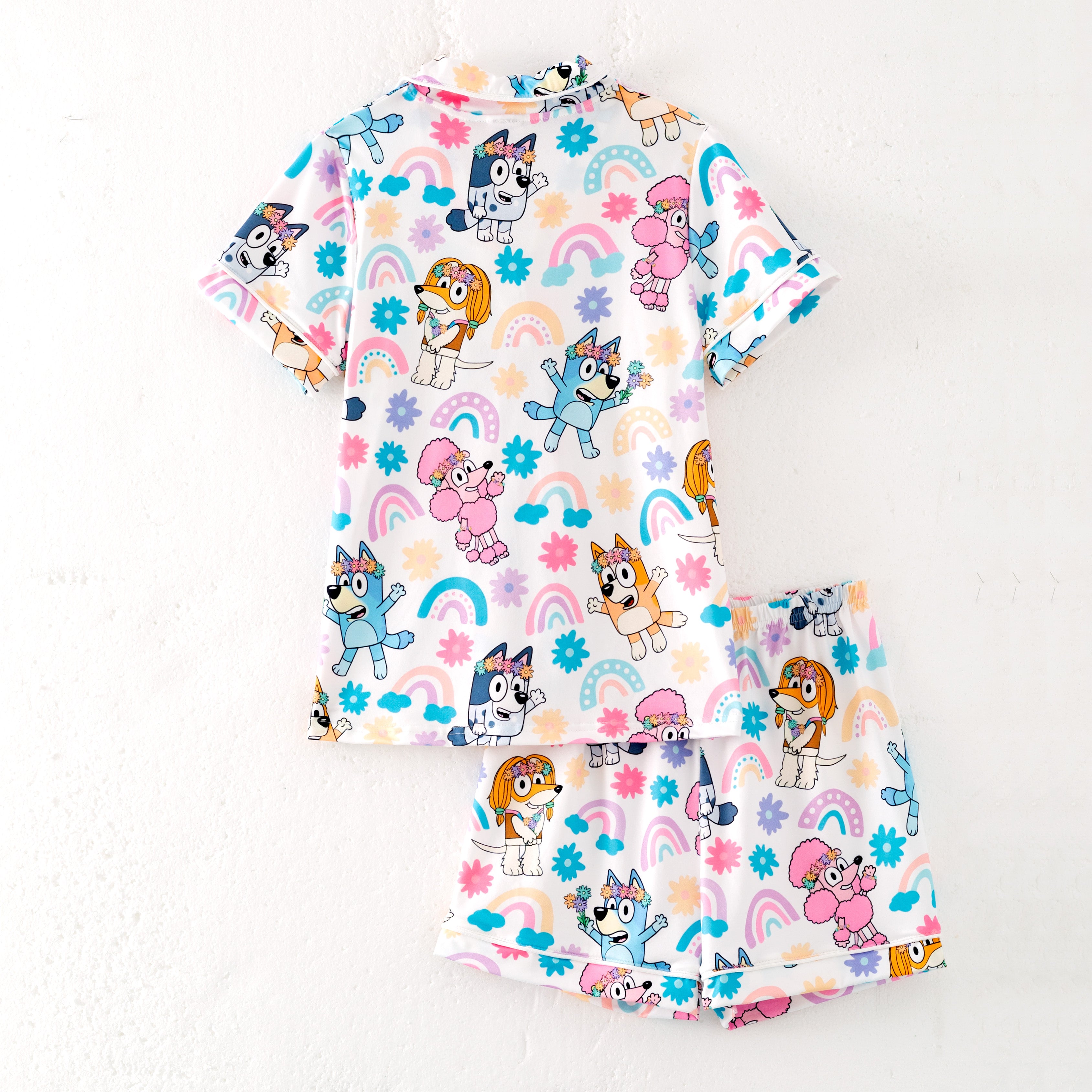 (Pre Order)Girls Spring and Summer Cartoon Print Pajamas