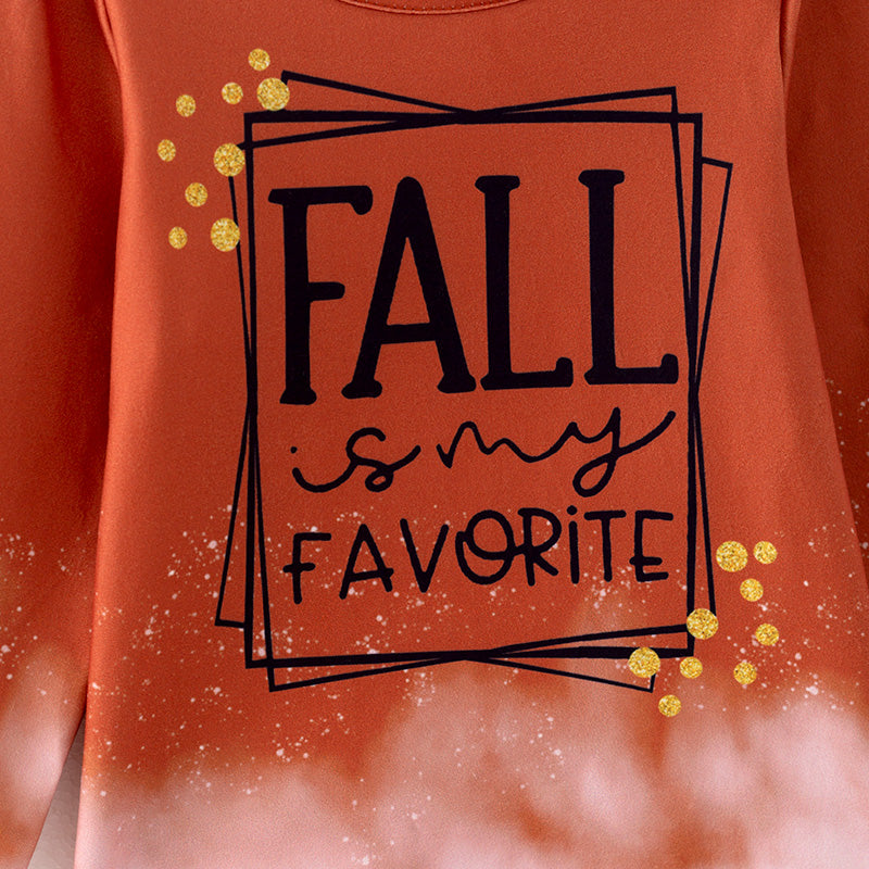 (In Stock E28-5-2)Girls Fall Print Milk Silk Top