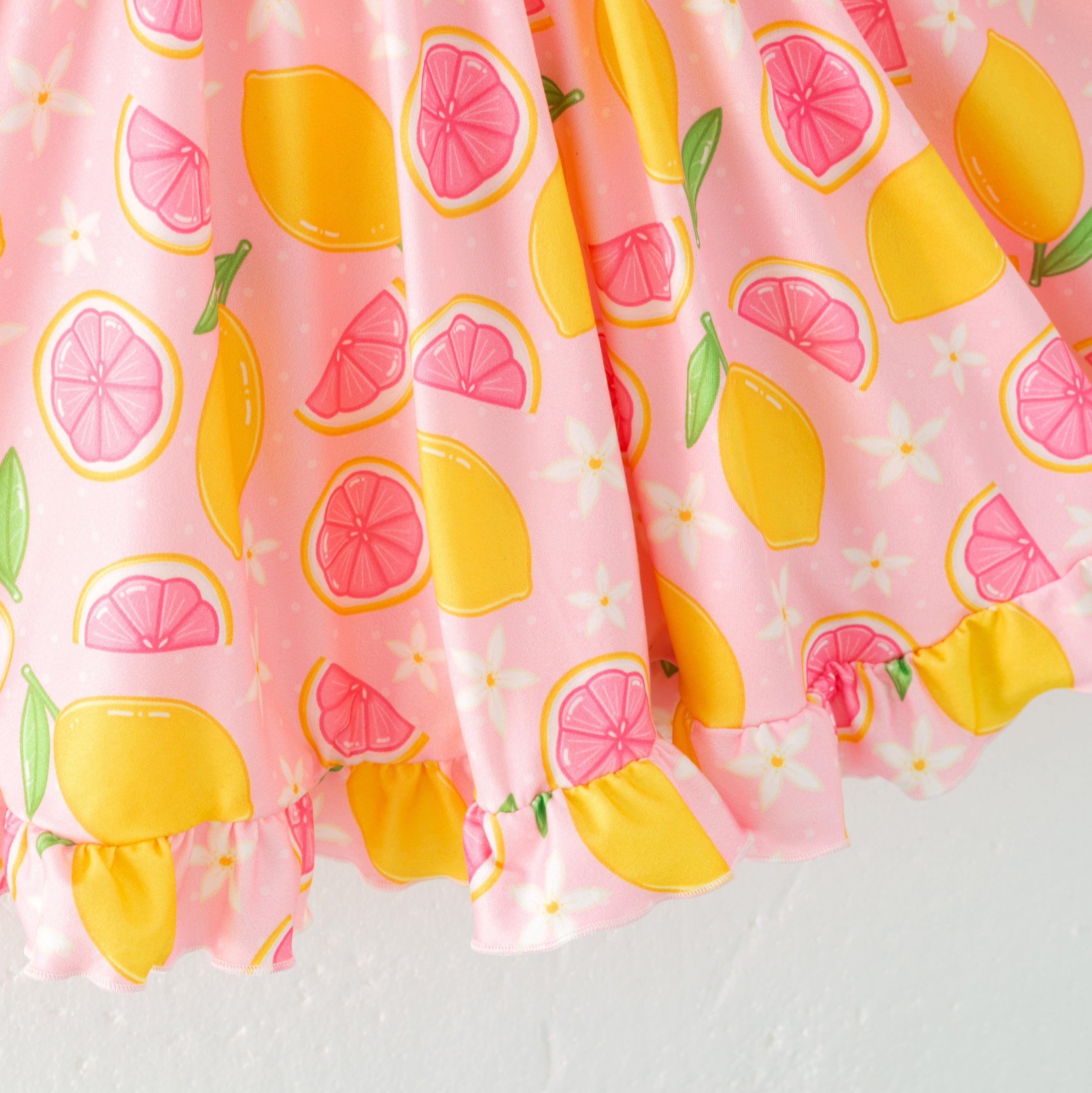 (Pre Order)Girls Spring and Summer Fruit Print Skirt Set