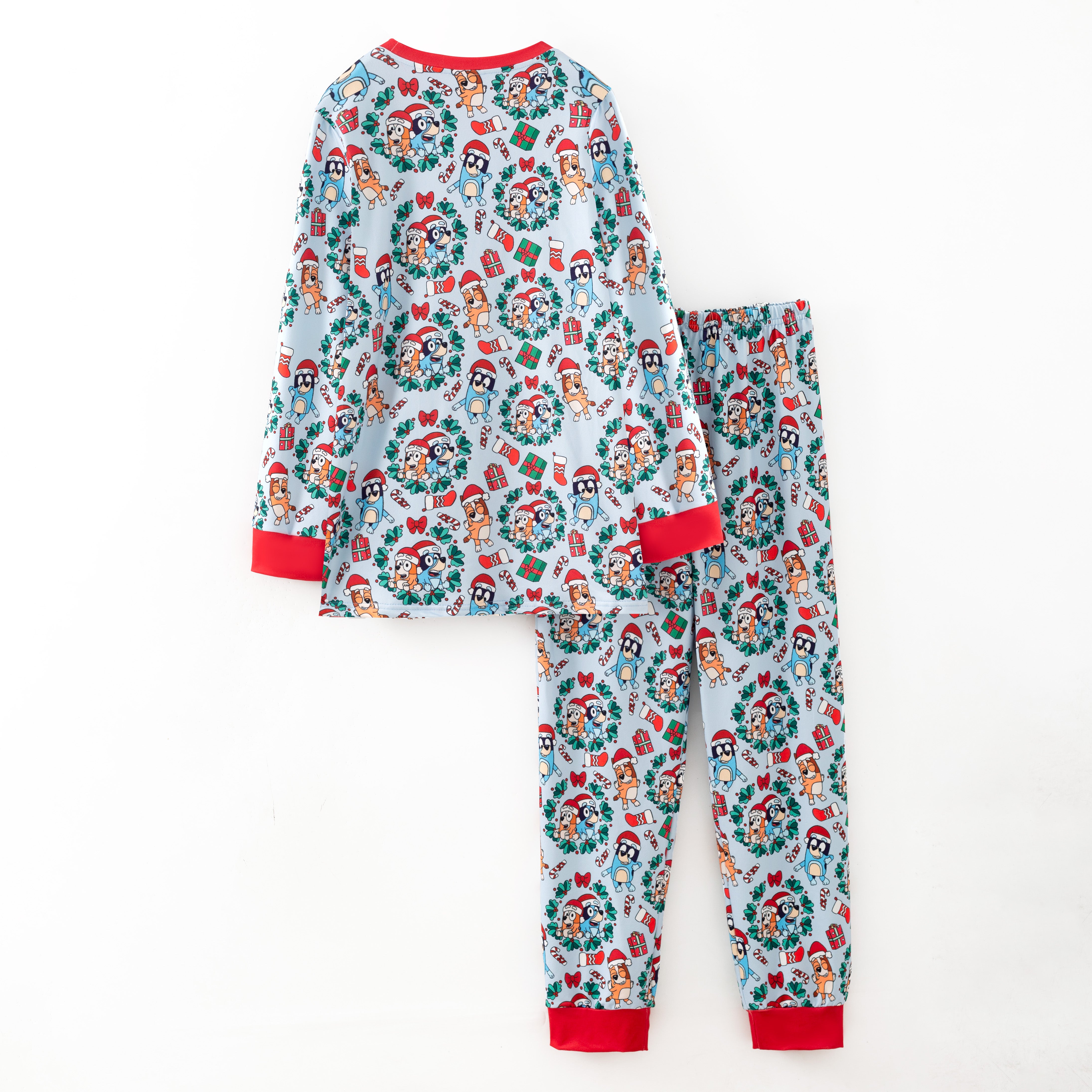 (Pre Order,Prepack Zone)Girls Christmas Cartoon Print Pajamas(Mix Size)