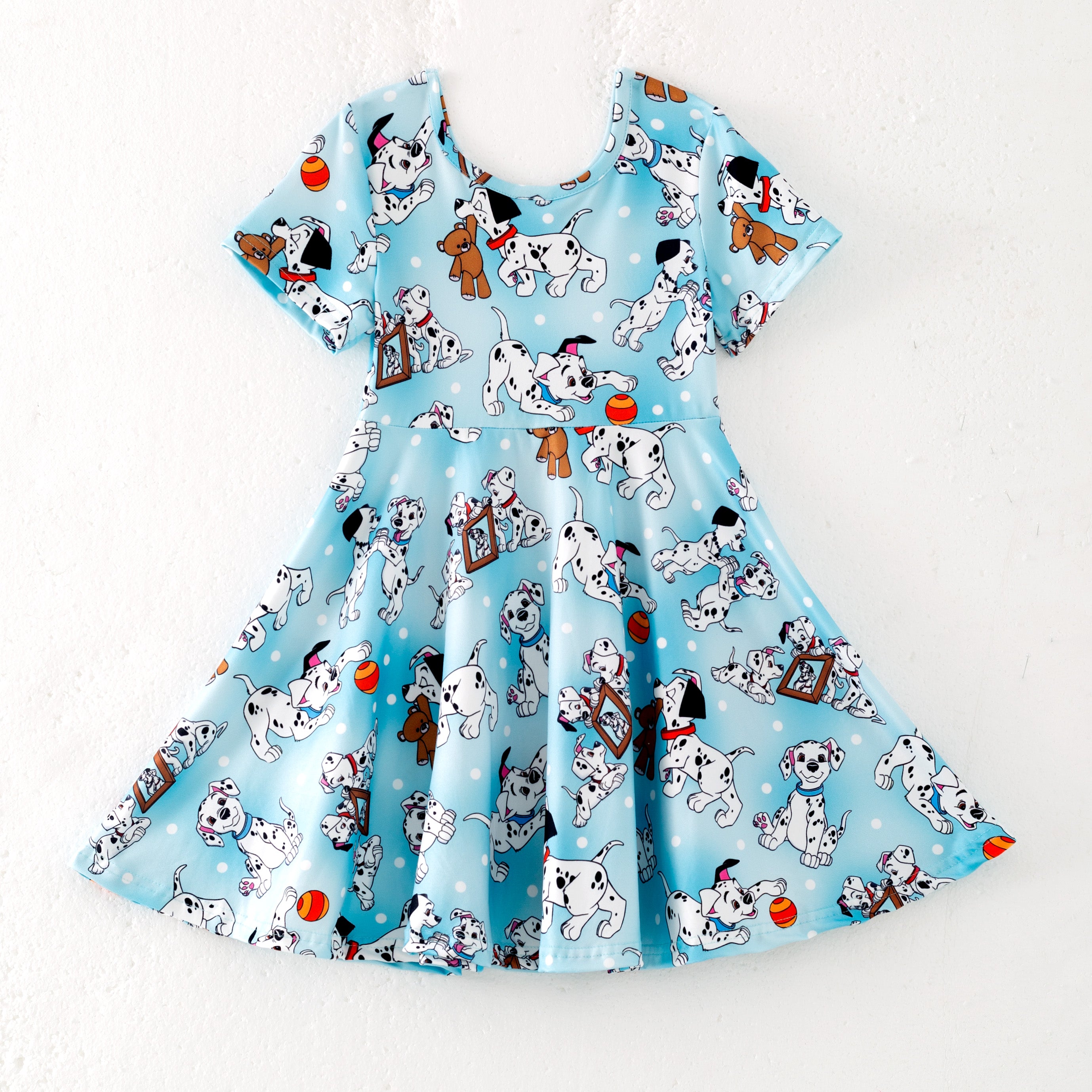 (Pre Order)Girls Cute Cartoon Print Dress