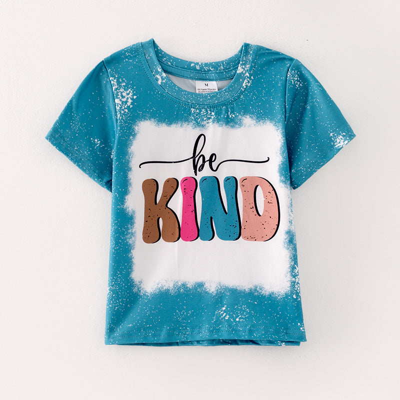 (In Stock E27-4-1)Girls Fall Be Kind Print Top