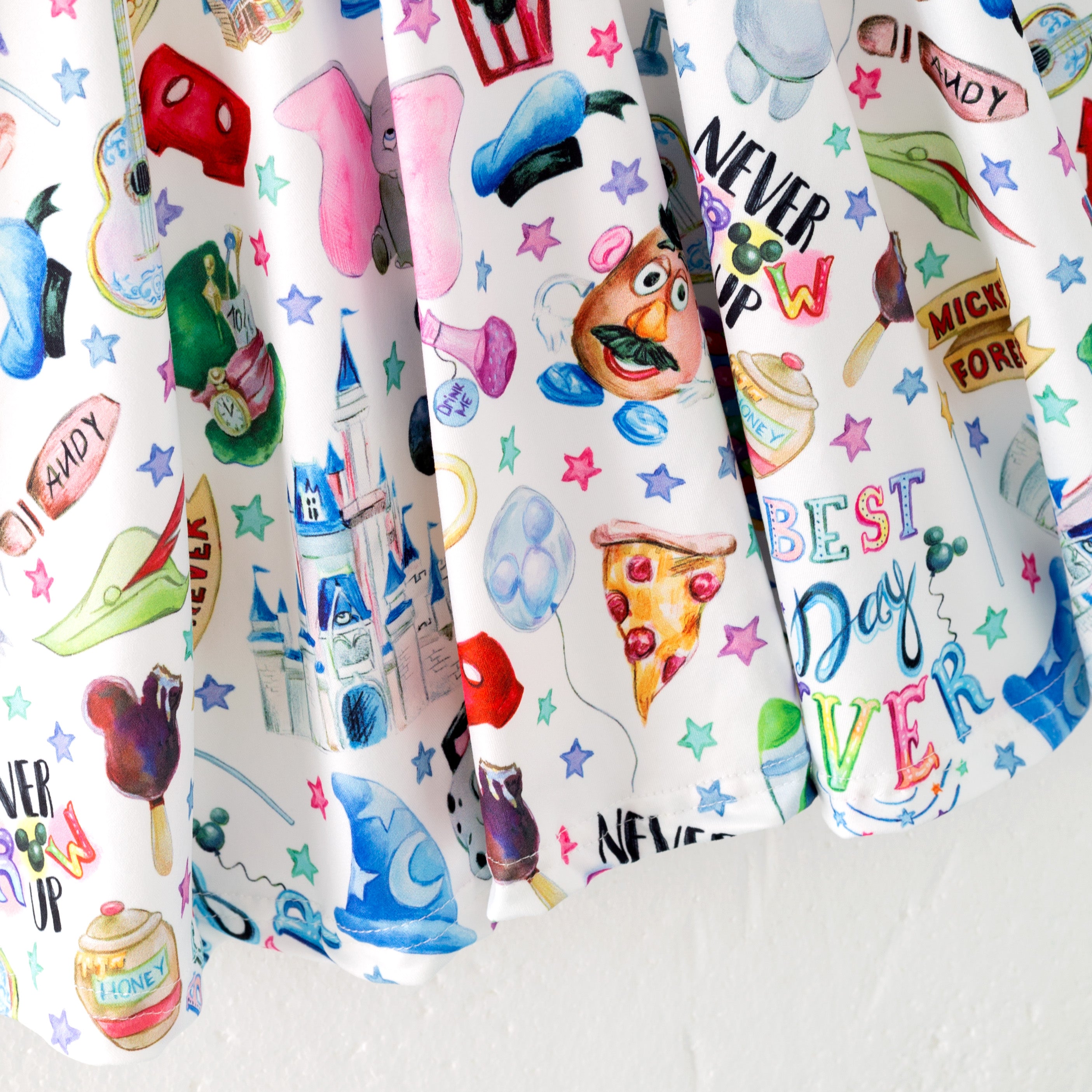 (Pre Order)Girls Spring and Summer Princess&Cartoon Print Dress