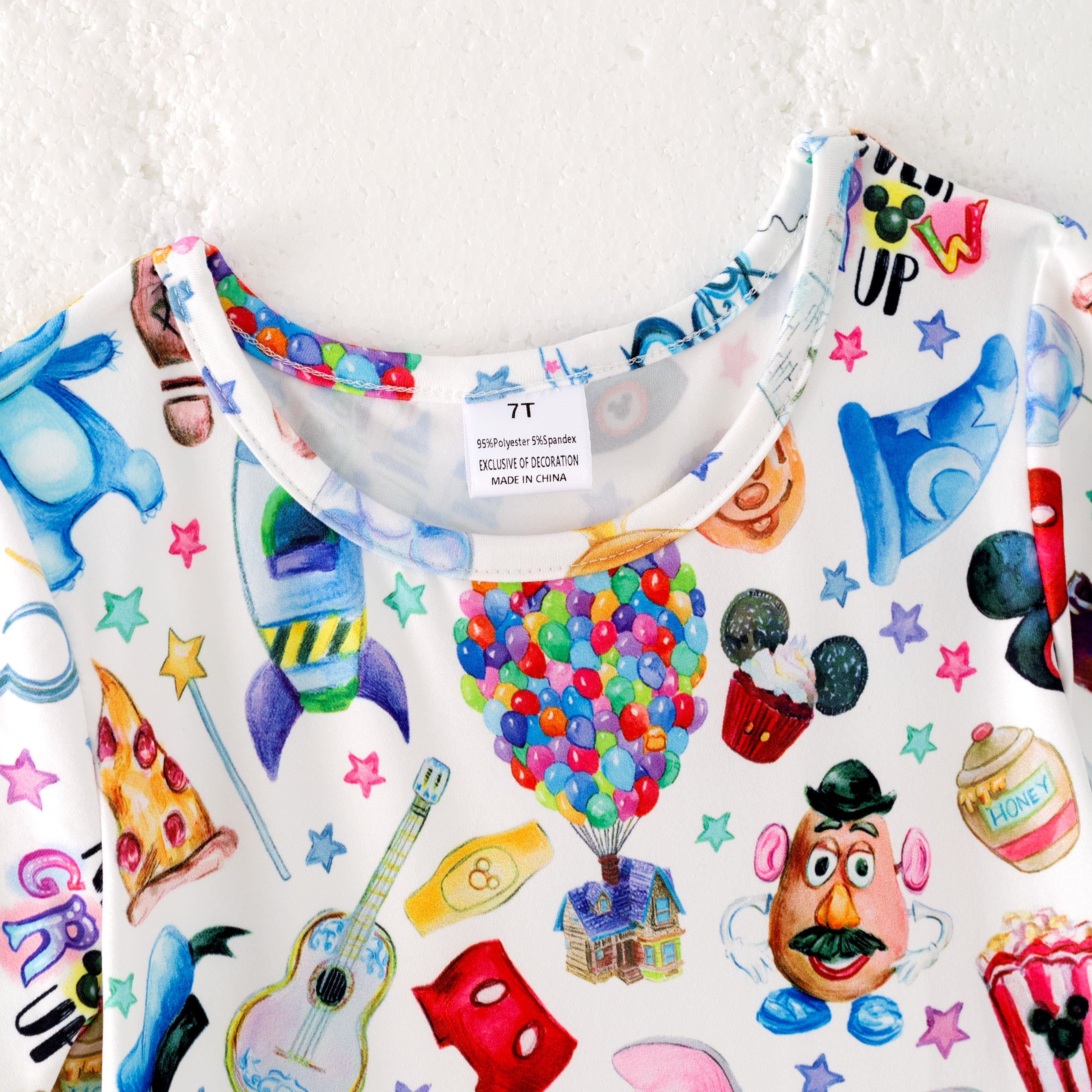 (Pre Order)Girls Spring and Summer Princess&Cartoon Print Dress
