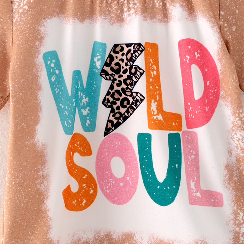 (In Stock E27-4-2)Girls Fall Wild Soul Print Milk Silk Top