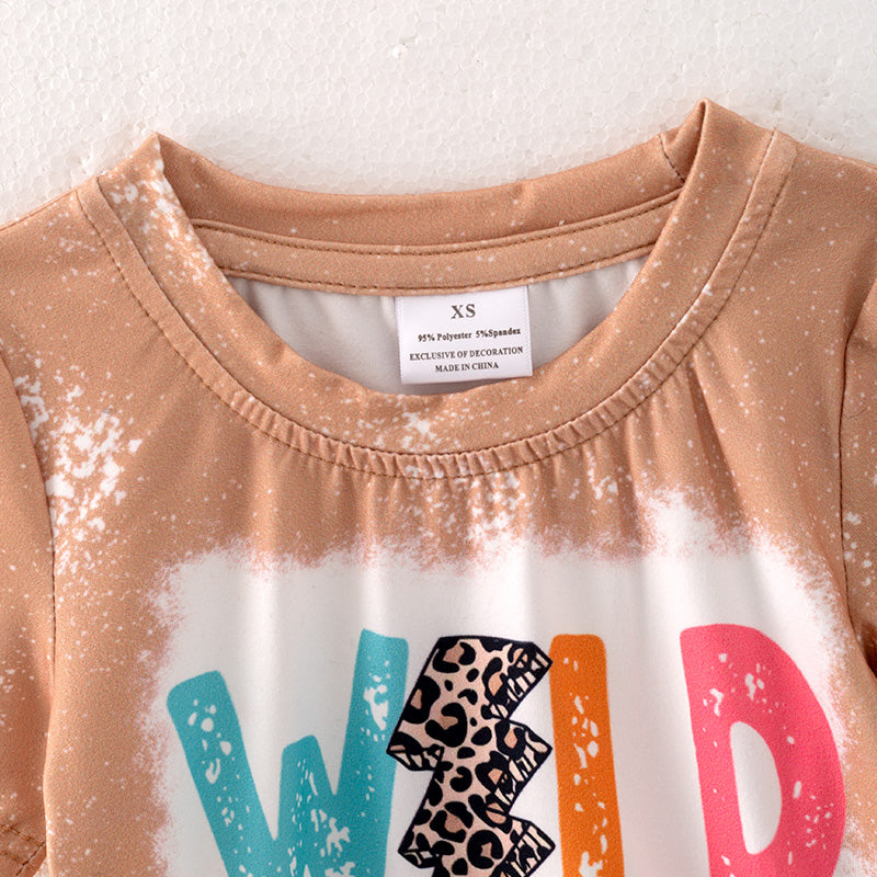 (In Stock E27-4-2)Girls Fall Wild Soul Print Milk Silk Top