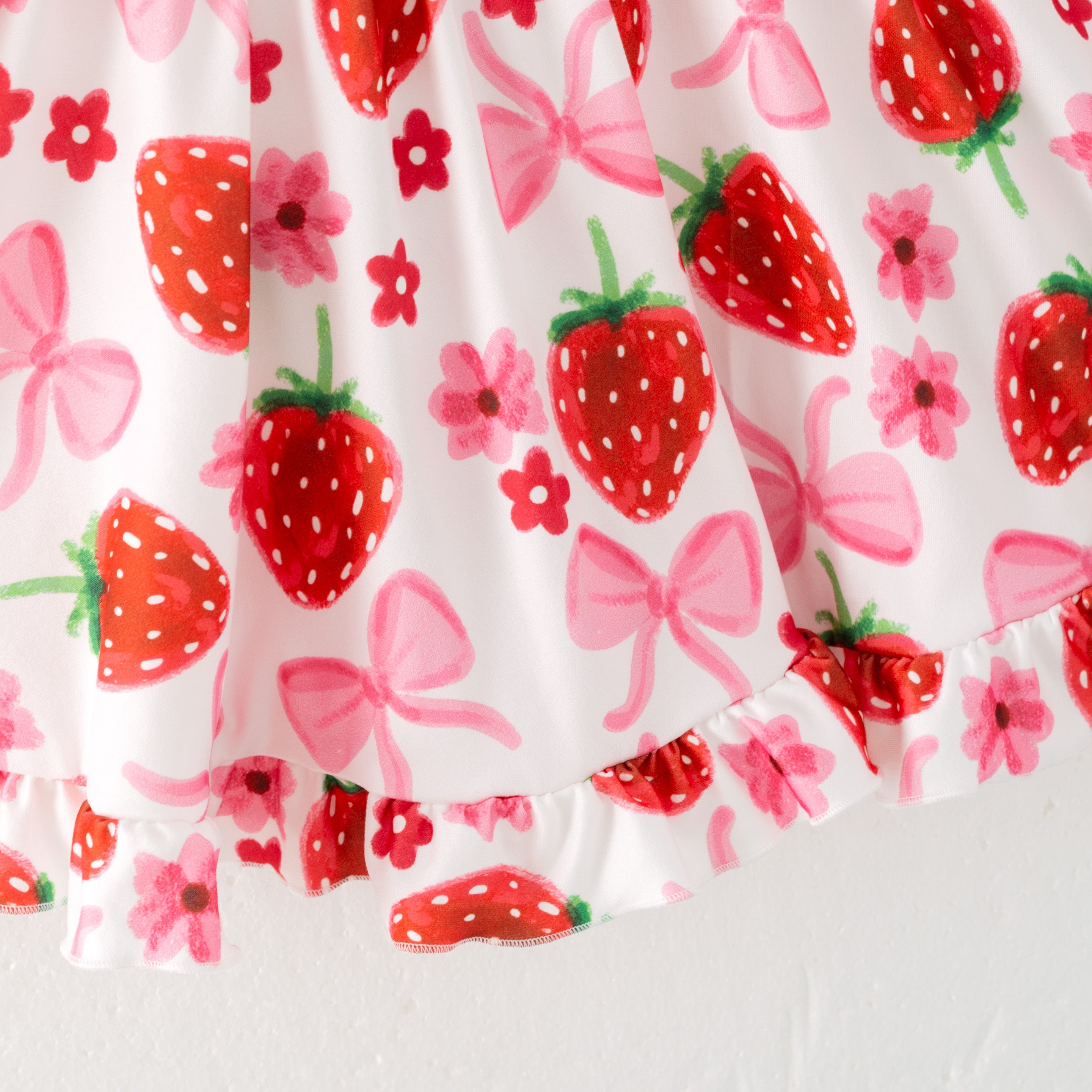 (Pre Order)Girls Spring and Summer Fruit Print Skirt Set