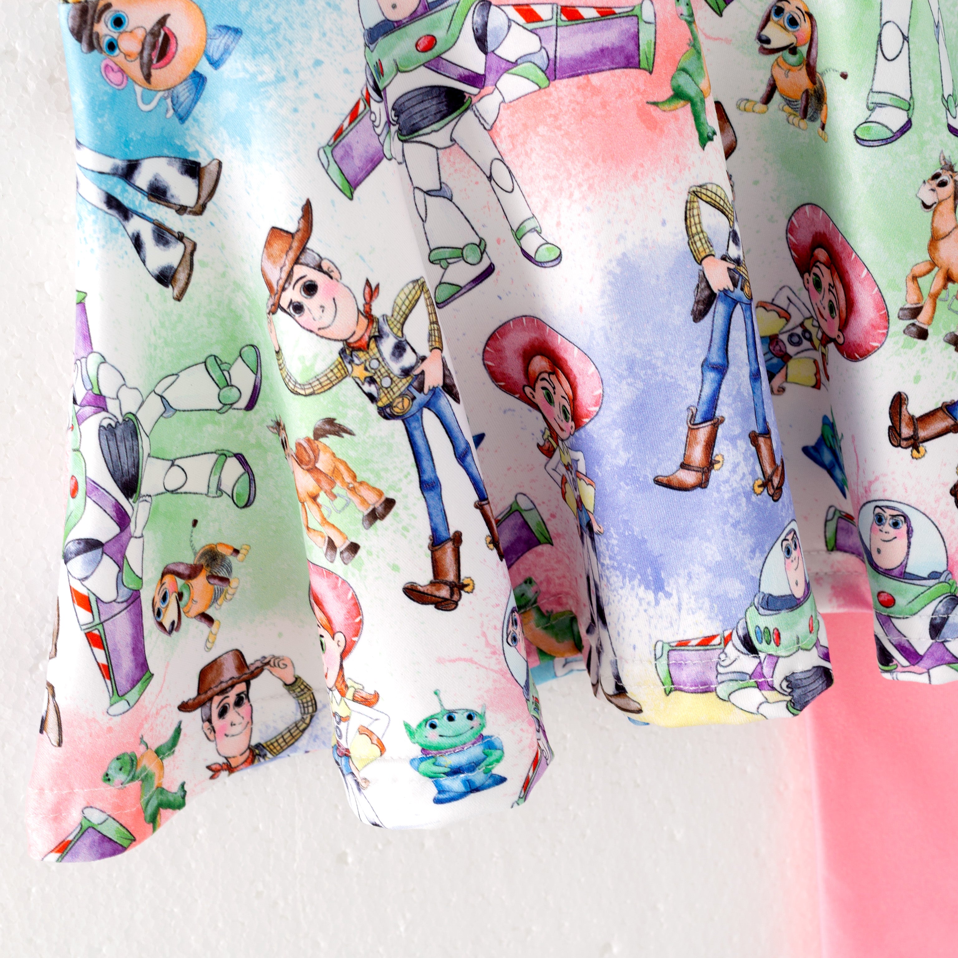 (Pre Order)Girls Spring and Summer Cartoon Print Capris Set