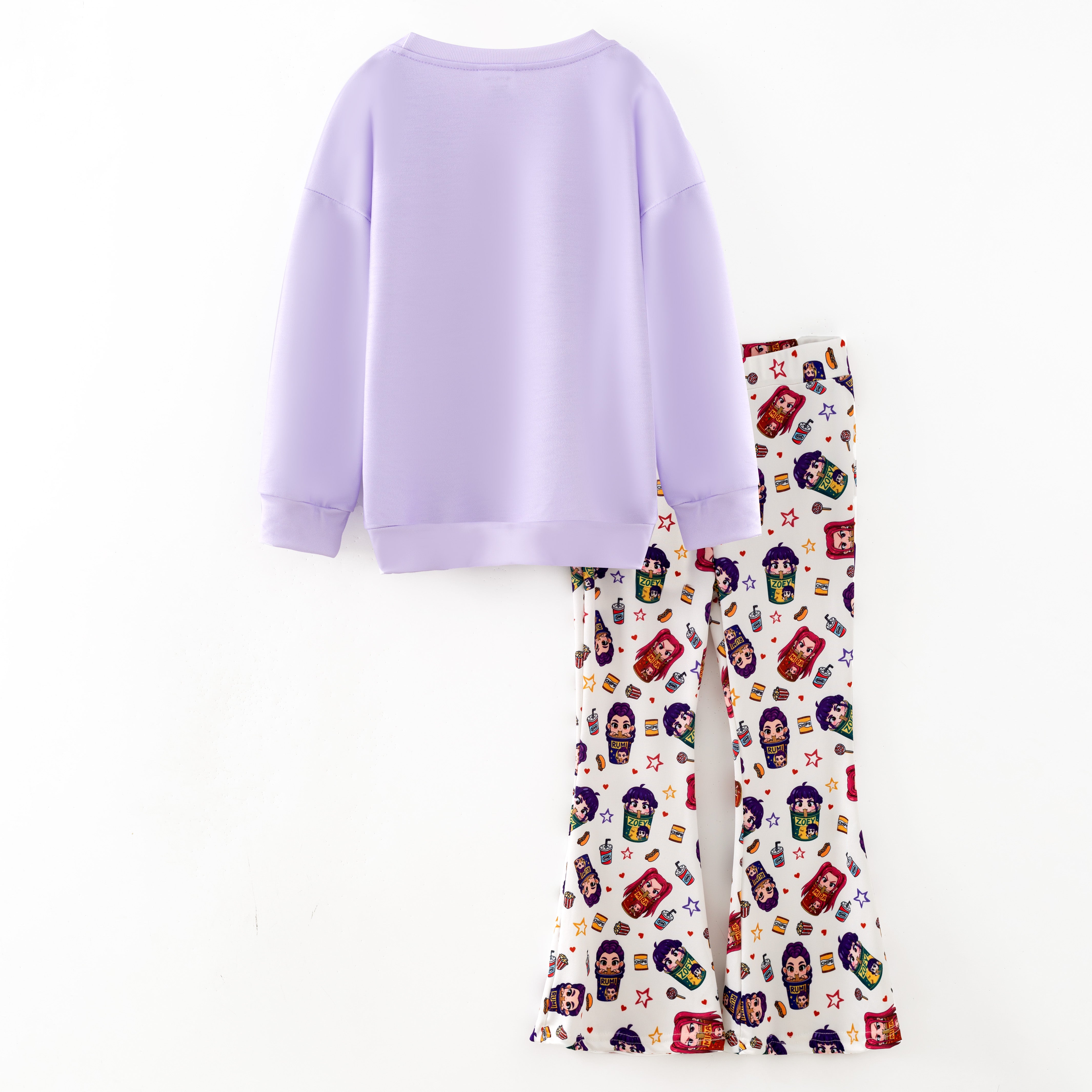 (Pre Order,Prepack Zone)Girls Movie Character Print Pajamas(Mix Size)