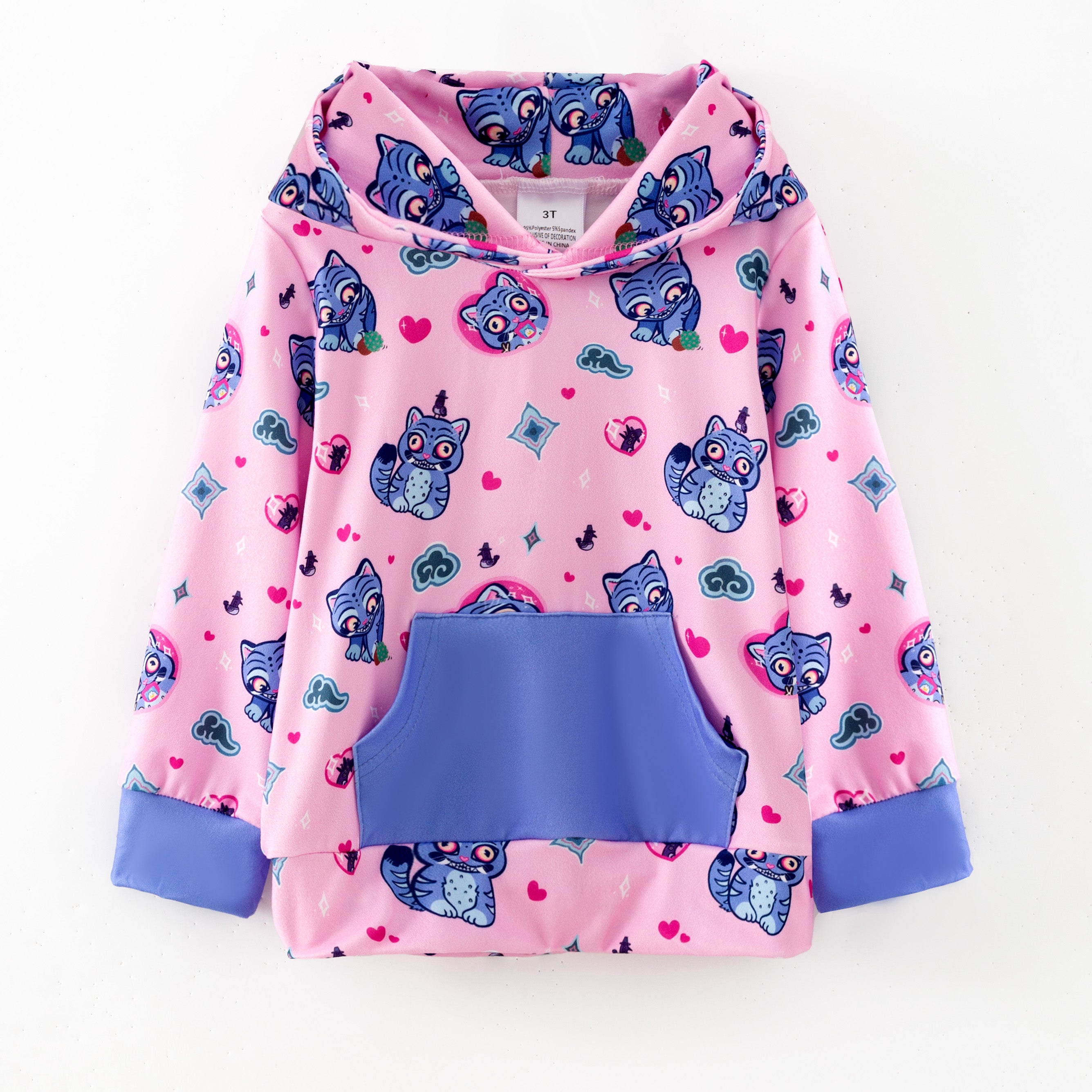 (Pre Order,Prepack Zone)Girls Movie Character Print Hoodie(Mix Size)
