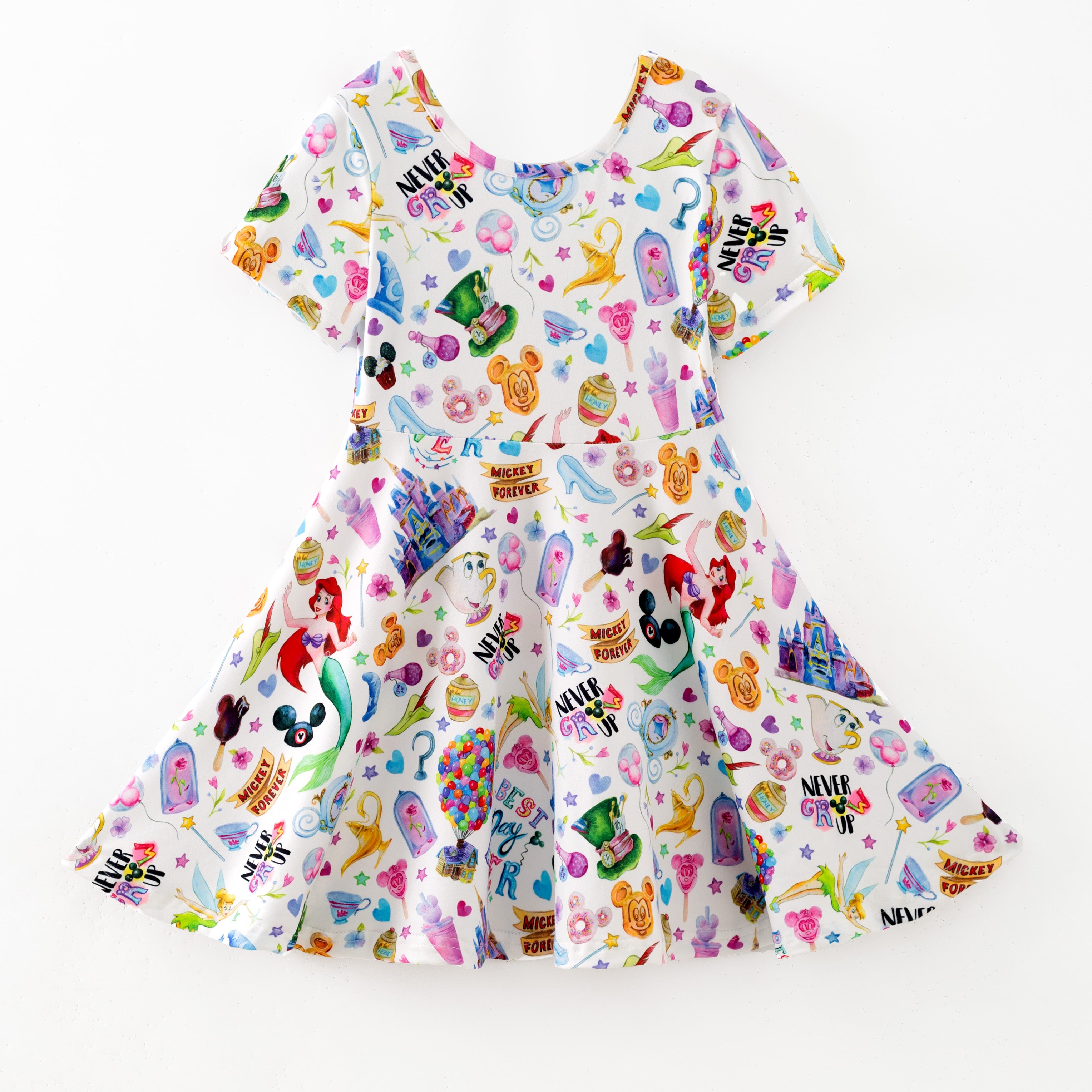 (Pre Order,Prepack Zone)Girls Cartoon Print Dress(Mix Size)