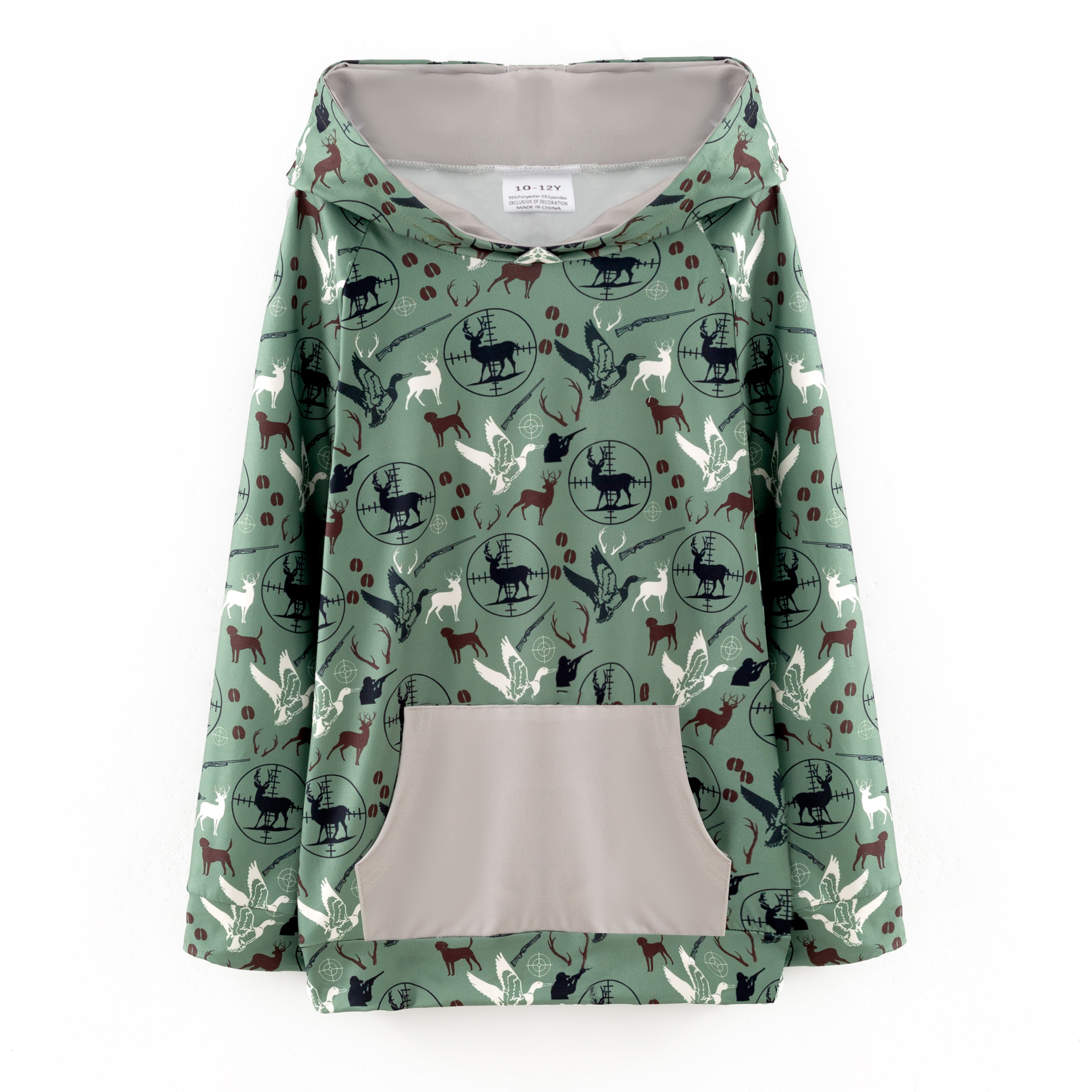(Pre Order,Prepack Zone)Boys Fall Camouflage Print Hoodie(Mix Size)