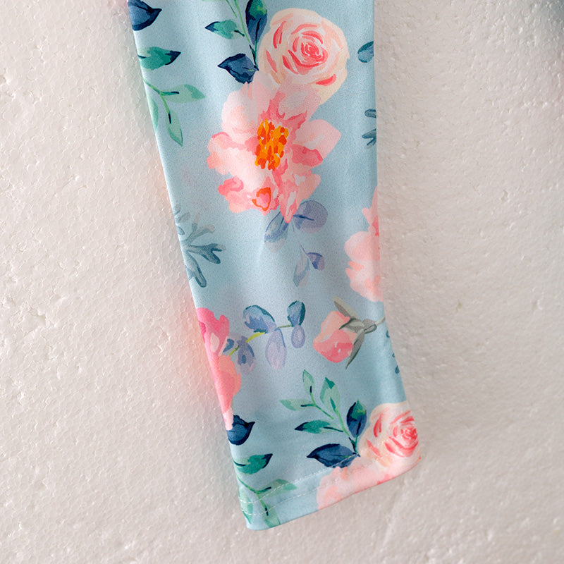 (In Stock Q10-4-2)Girls Fall Cattle Print Outfit Set