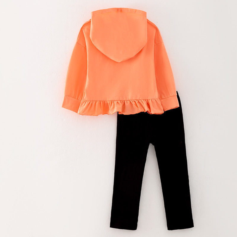 (In Stock Q10-2-1)Girls Fall GOD Print Outfit Set