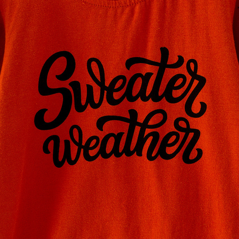 (In Stock Q10-3-2)Girls Fall Weather Print Denim Set