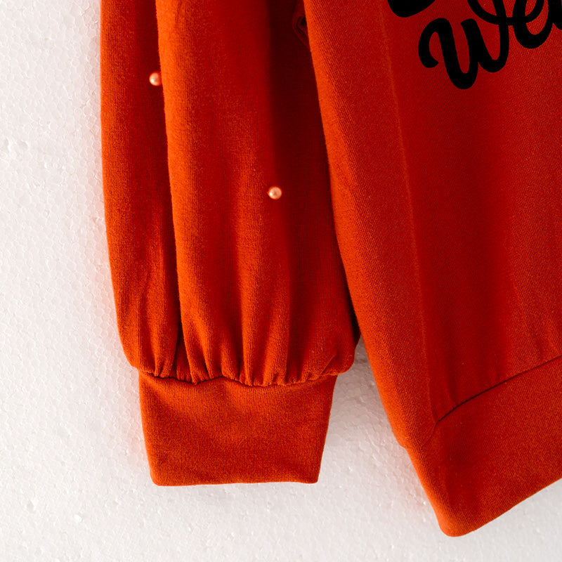 (In Stock Q10-3-2)Girls Fall Weather Print Denim Set