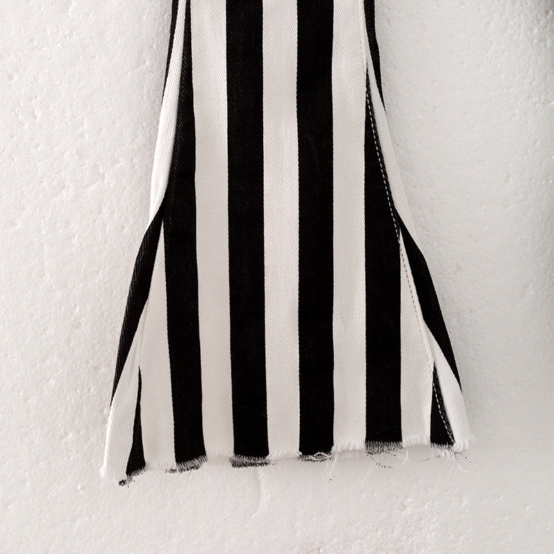 (In Stock Q10-3-2)Girls Fall Weather Print Denim Set