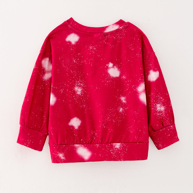 (In Stock Q10-1-2)Girls Fall Cattle Print Top