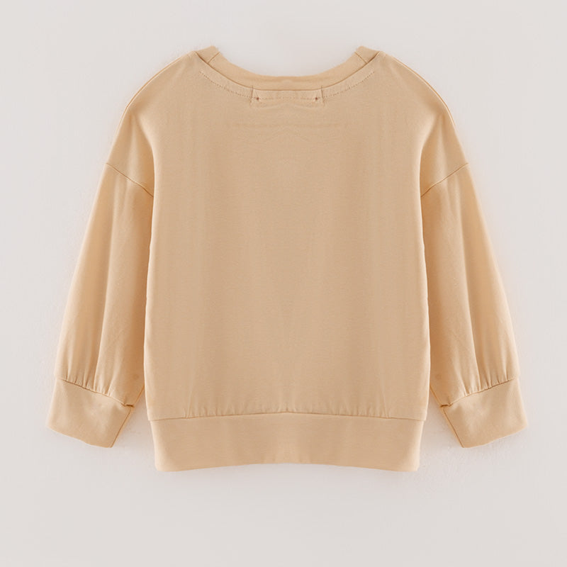 (In Stock Q13-5-1)Girls Christmas Print Cotton Top