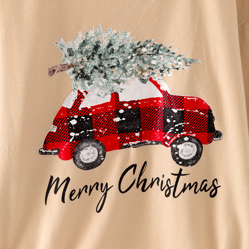 (In Stock Q13-5-1)Baby Girls Christmas Print Romper