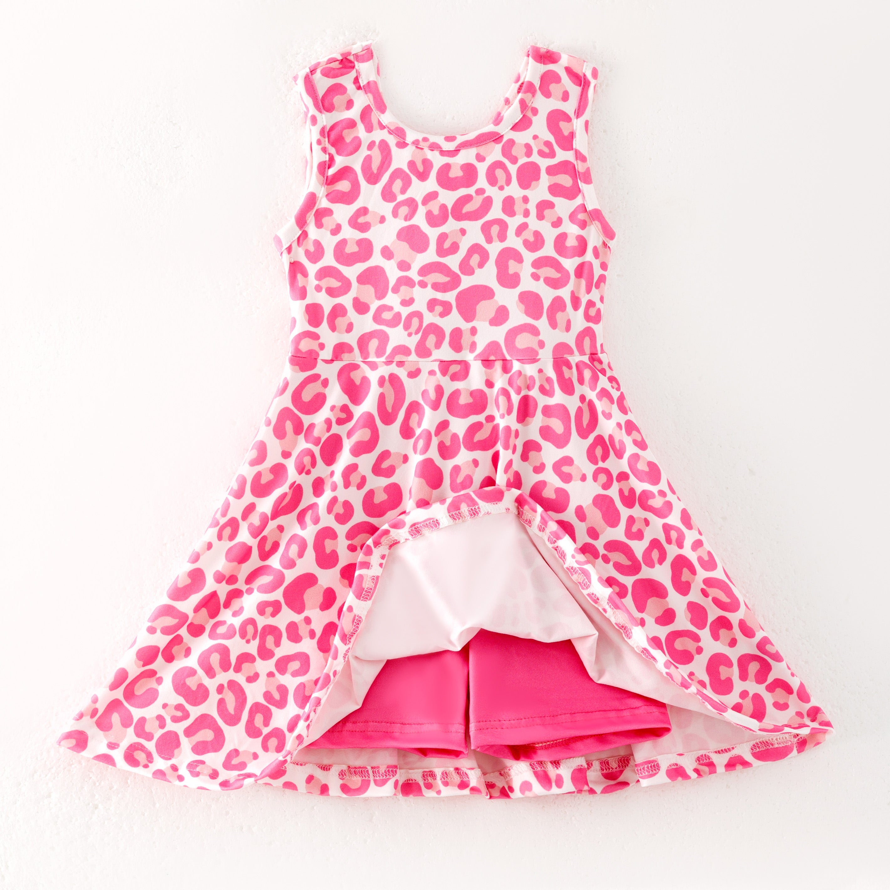 (Pre Order)Girls Spring and Summer Pink Skort Dress