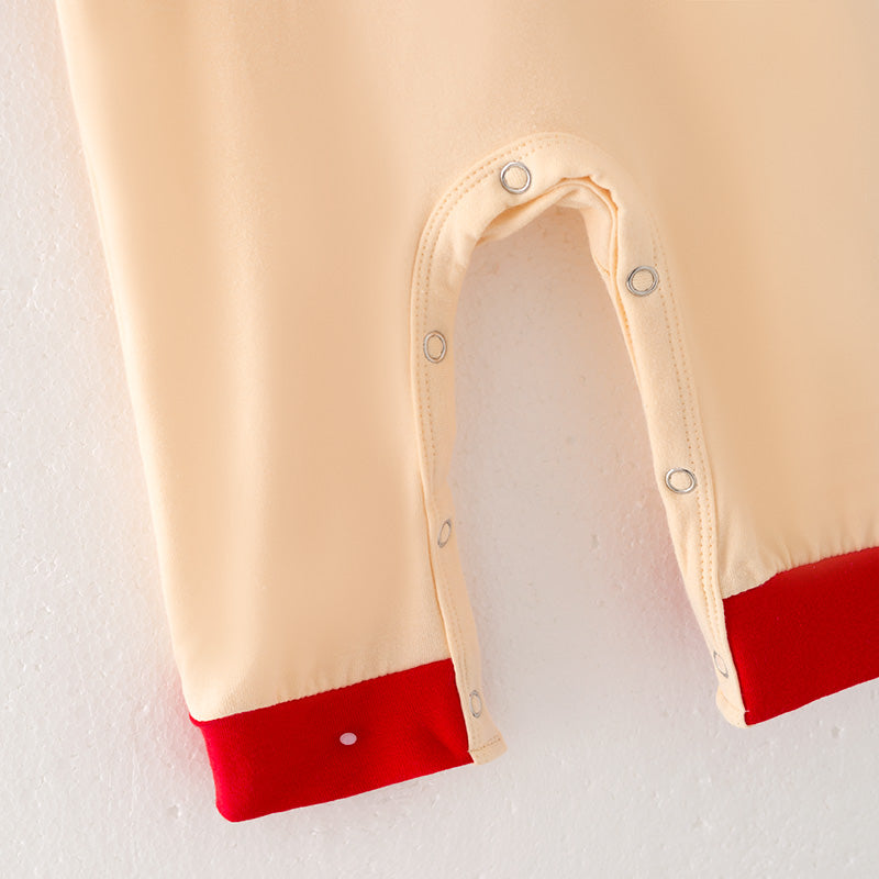 (In Stock L33-1-2)Baby Boys Christmas Gingerbread man Print Romper