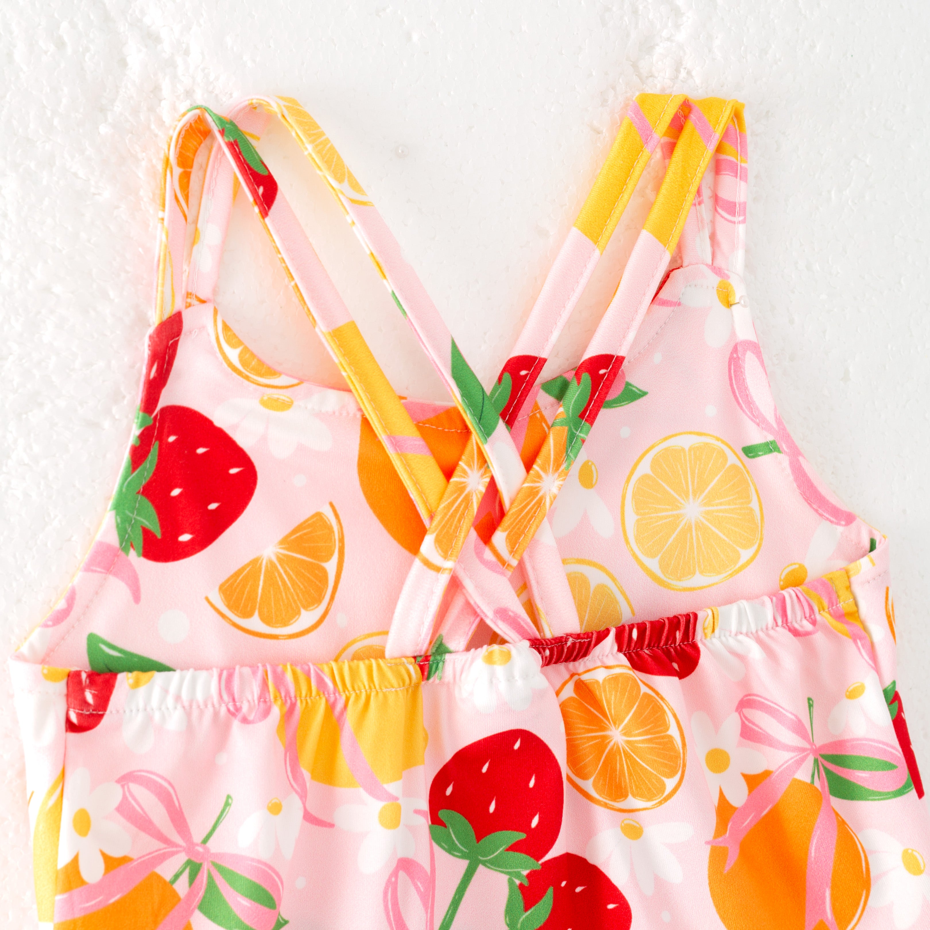 (Pre Order)Girls Spring and Summer Bow&Dinosaur Print Skort Set