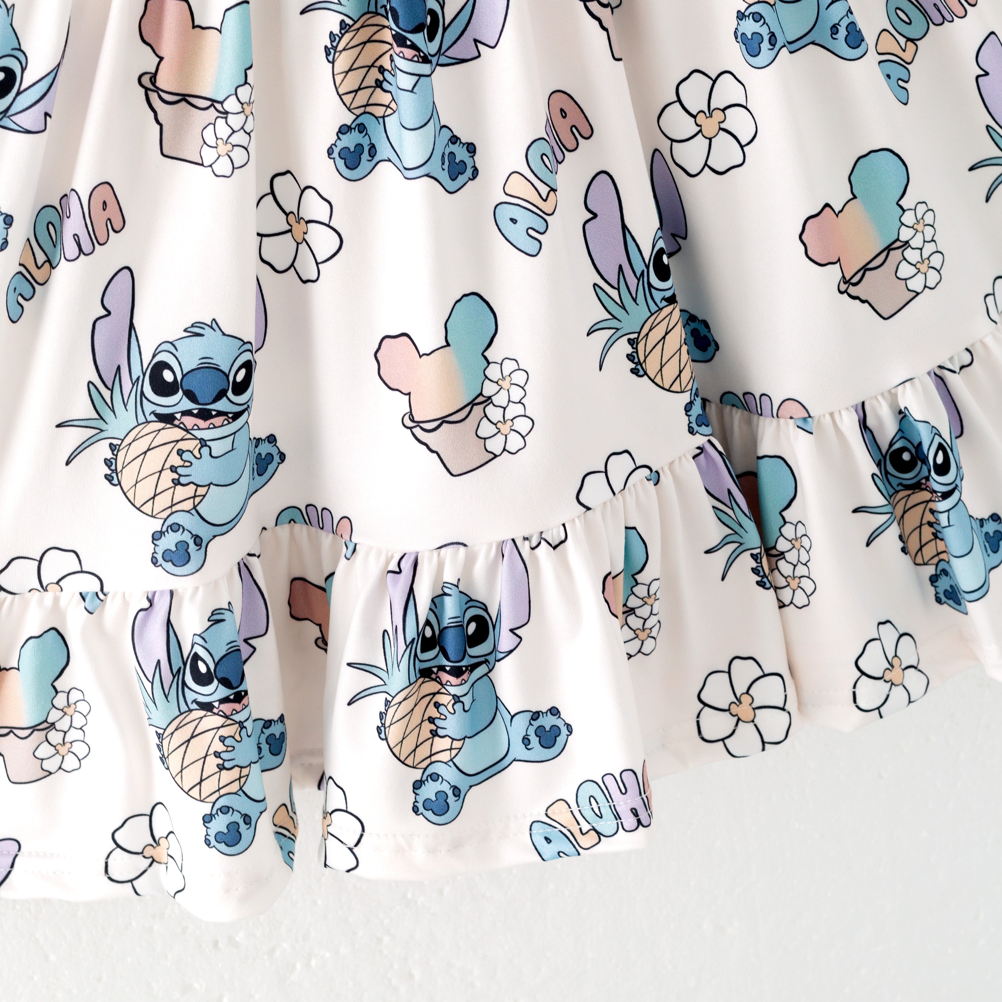 (Pre Order)Girls Spring and Summer Cartoon Print Dress