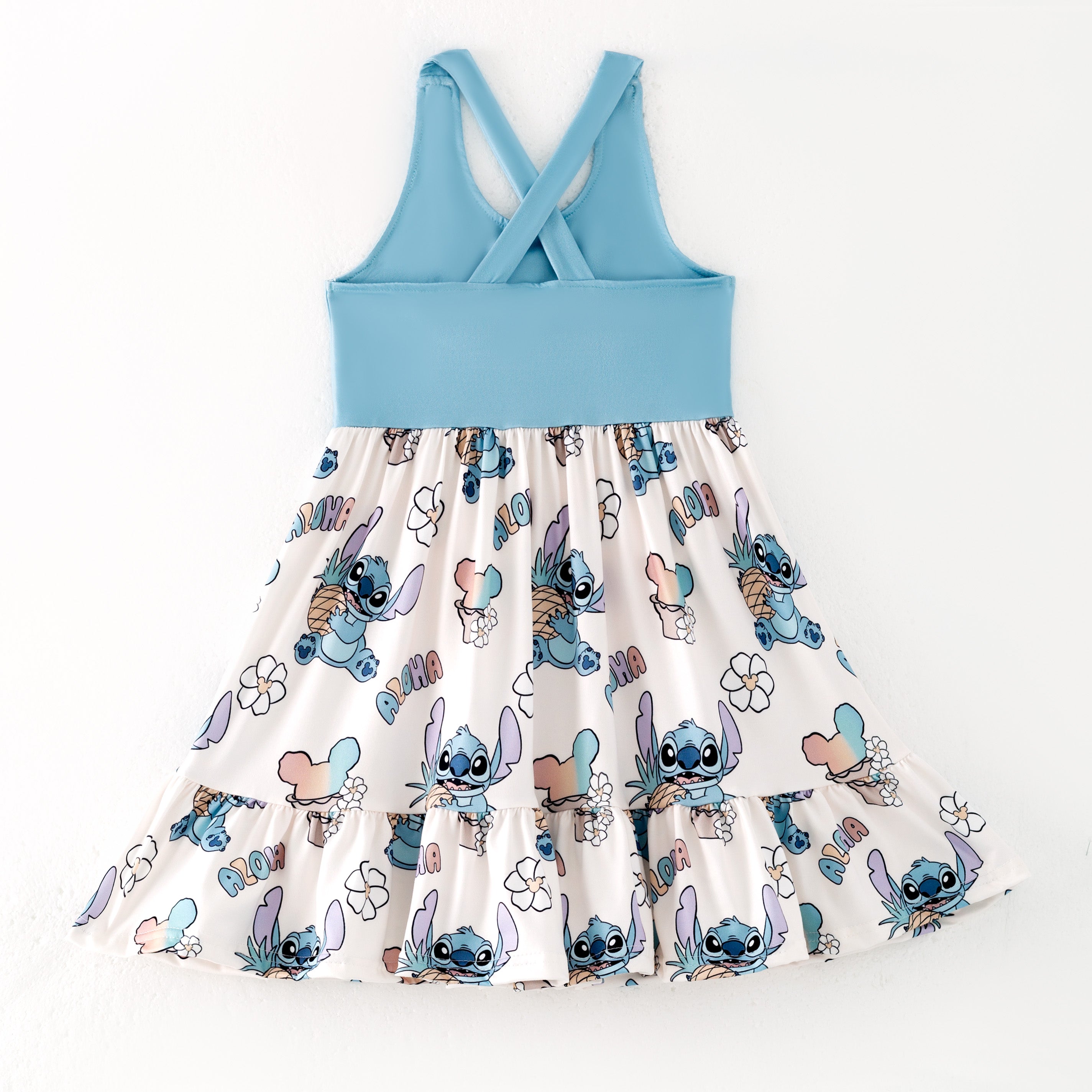 (Pre Order)Girls Spring and Summer Cartoon Print Dress