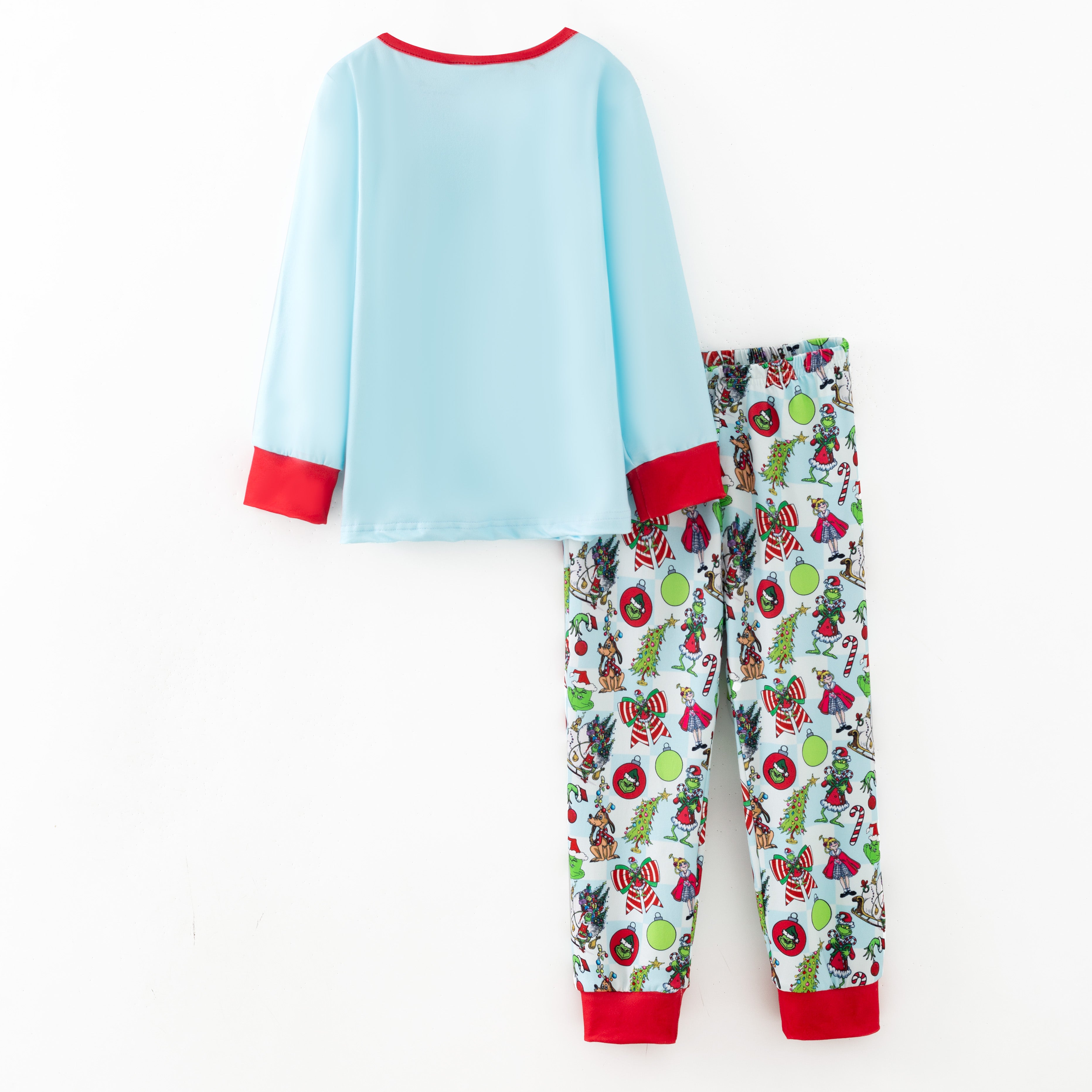 (Pre Order,Prepack Zone)Girls Christmas Cartoon Print Pajamas(Mix Size)
