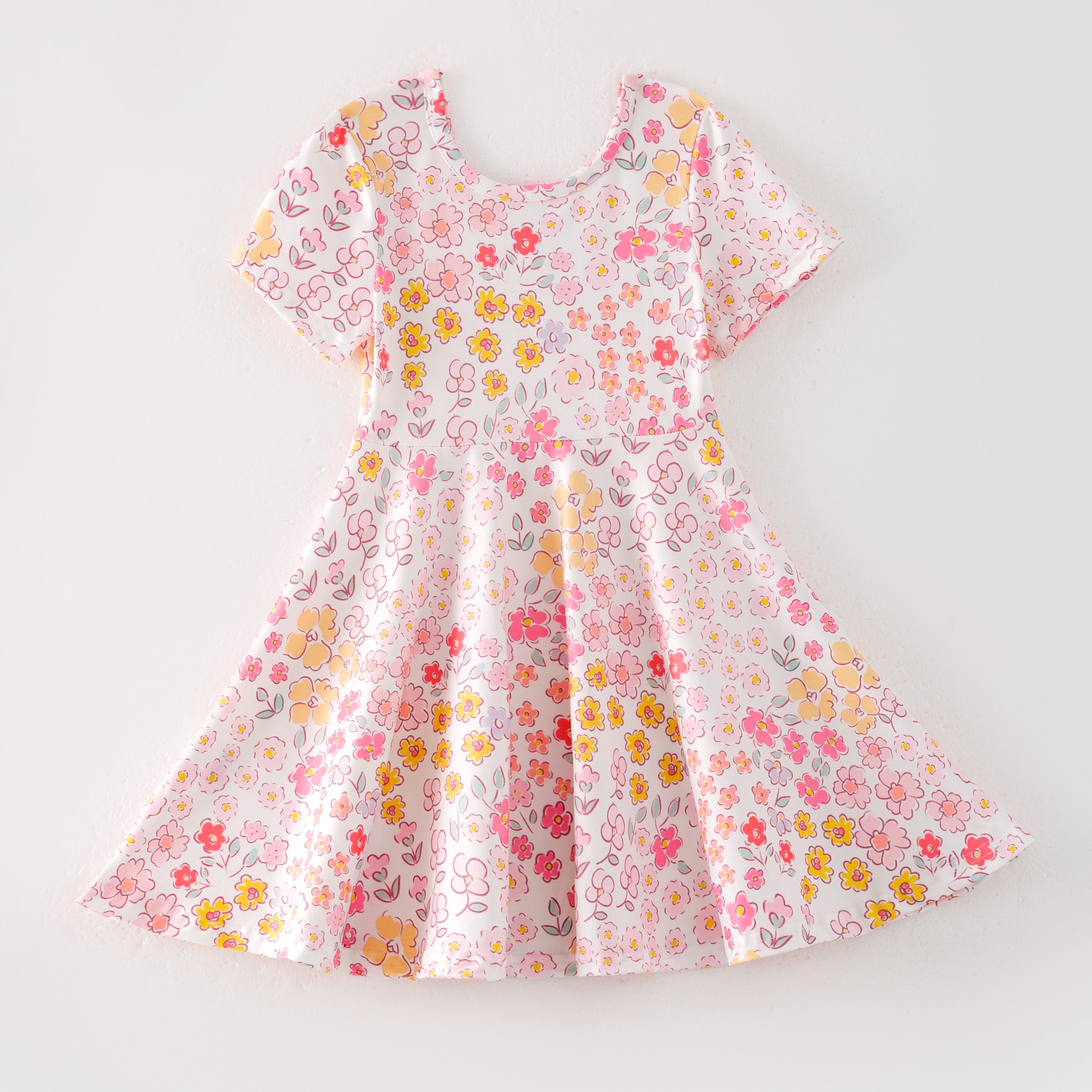 (Pre Order)Girls Spring and Summer Horse&Chick Print Dress