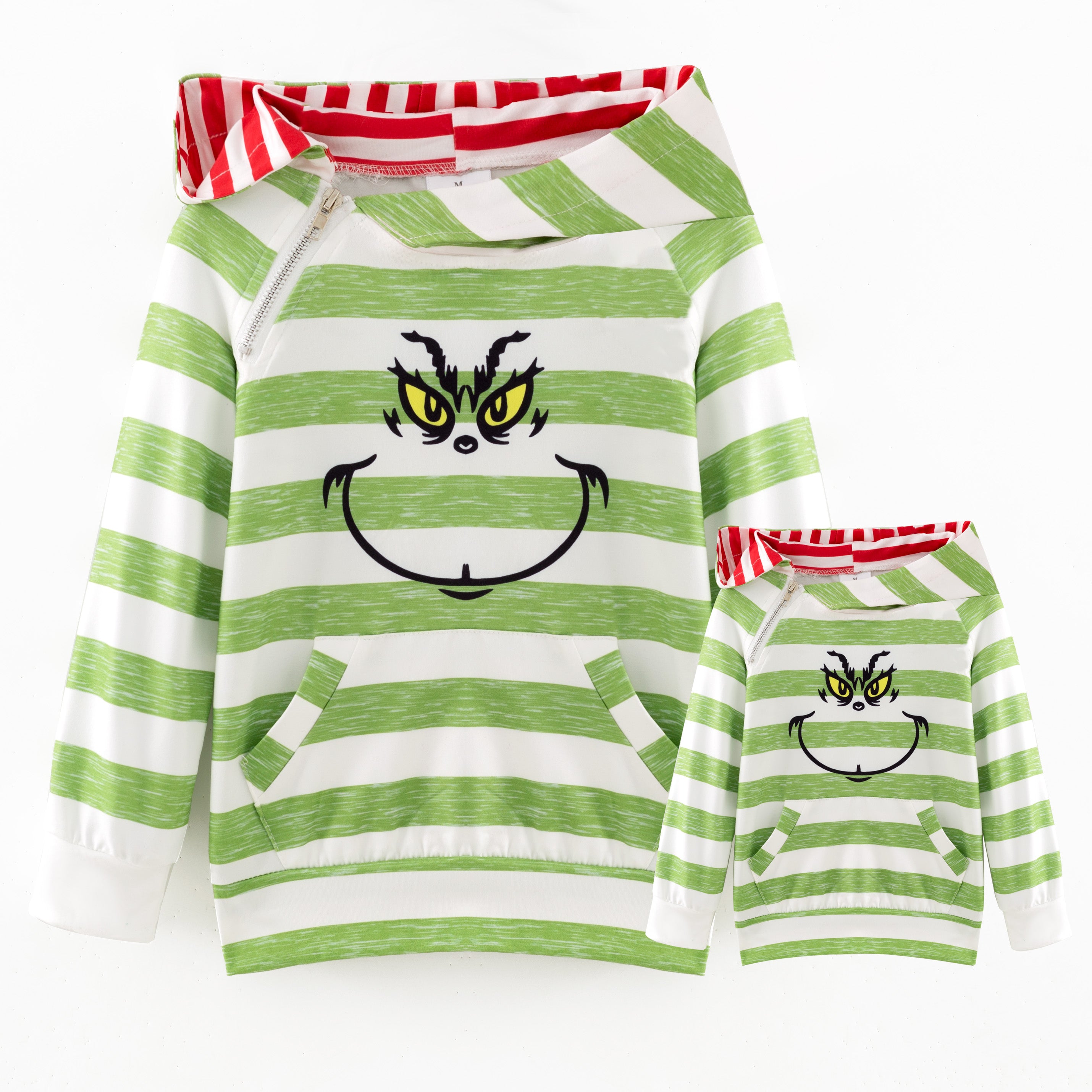 (In Stock)Mommy&Me Christmas Cartoon Print Hoodie