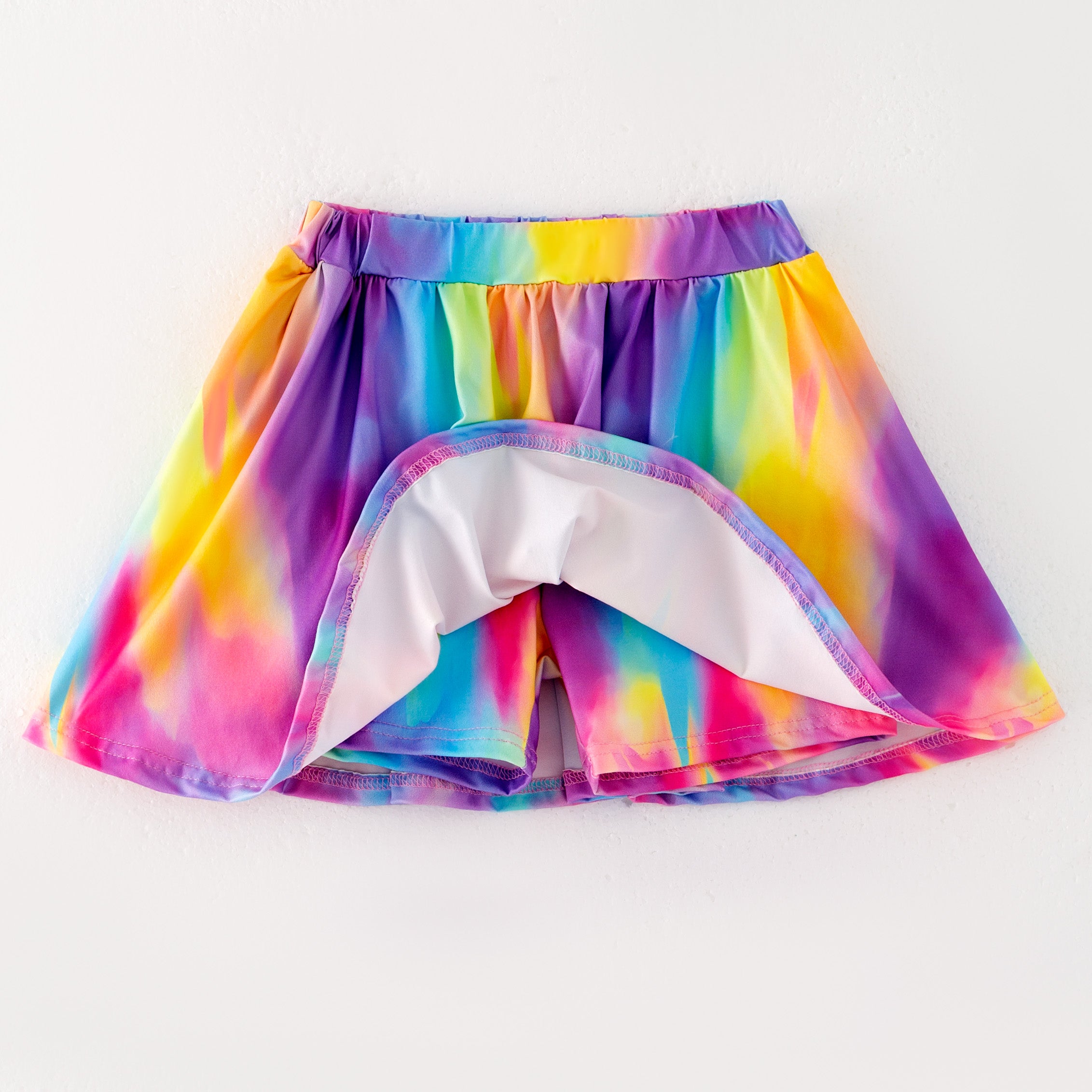 (Pre Order)Girls Spring and Summer Plain Color Skort