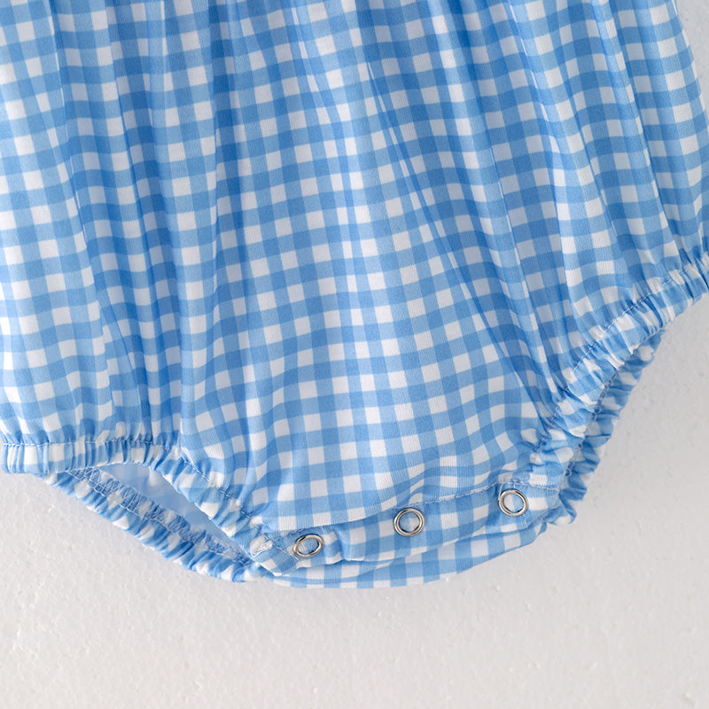 (In Stock B49-3-1)Baby Girls Cartoon Embroidery Romper