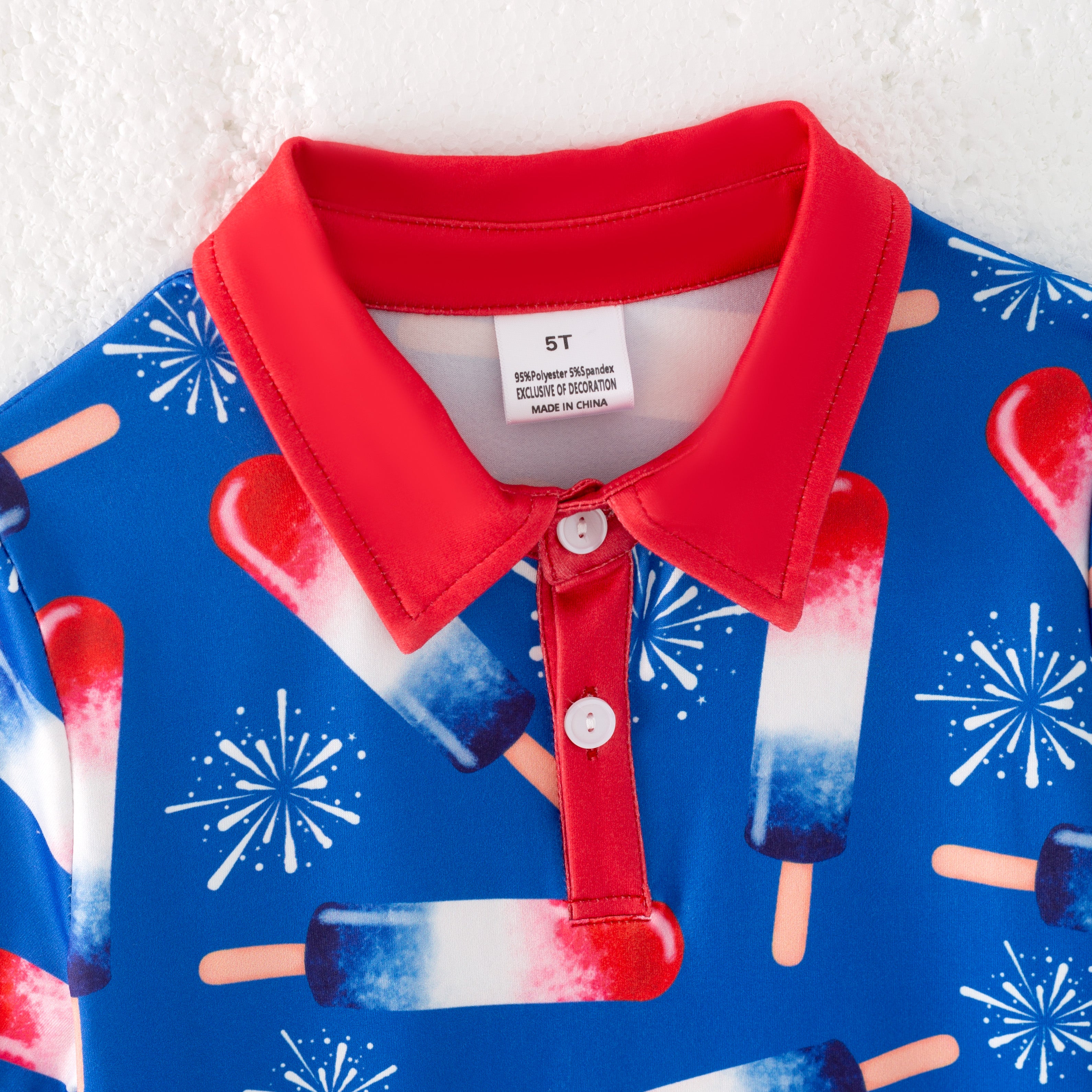 (Pre Order)Boys Patriotic Print Top
