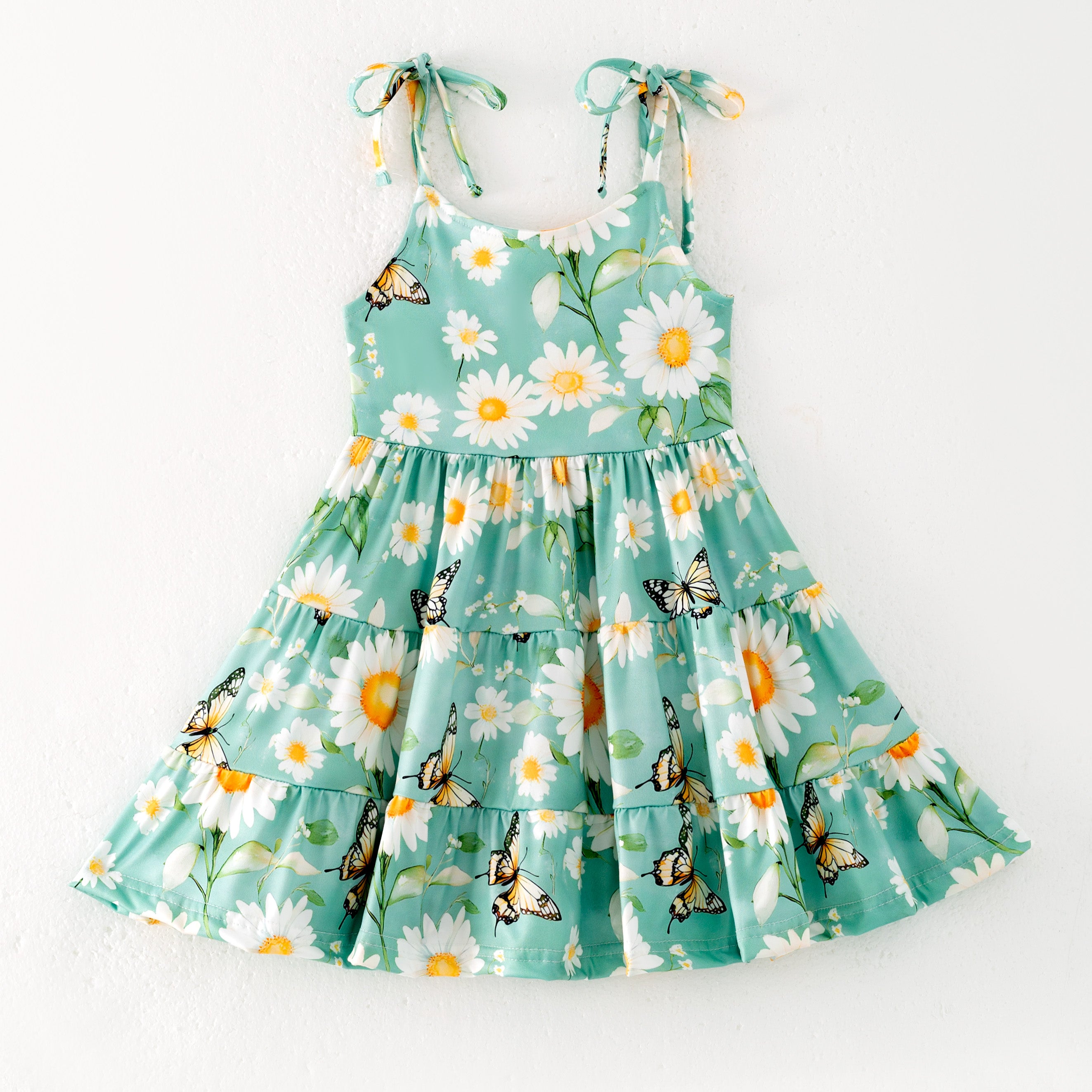 (Pre Order)Mommy and Me Spring&Summer Floral Print Slip Dress