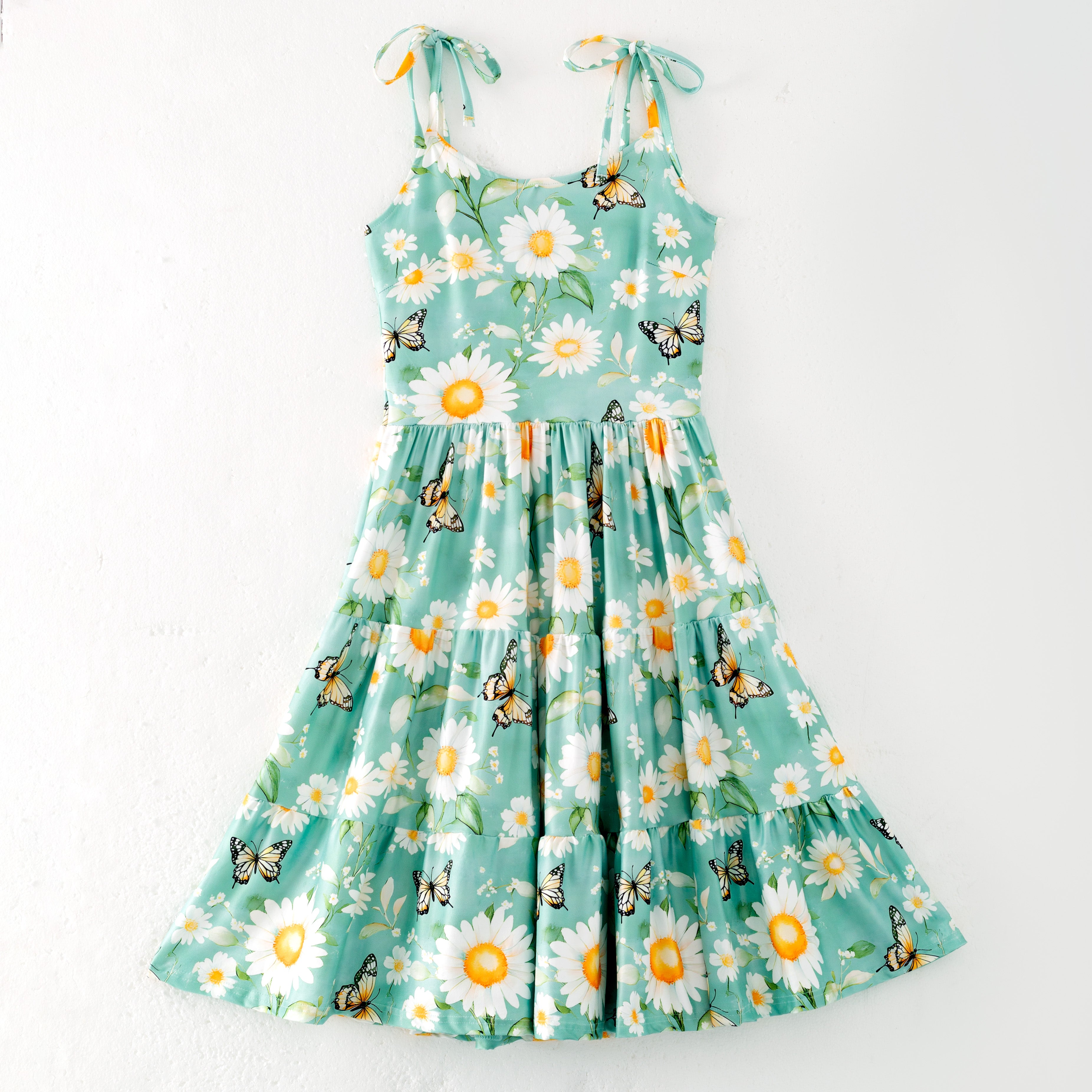 (Pre Order,Prepack Zone)Family Summer Dasiy Print Slip Dress